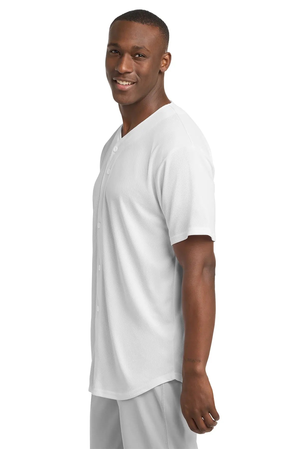 Sport-Tek® PosiCharge® Tough Mesh Full-Button Jersey #ST220