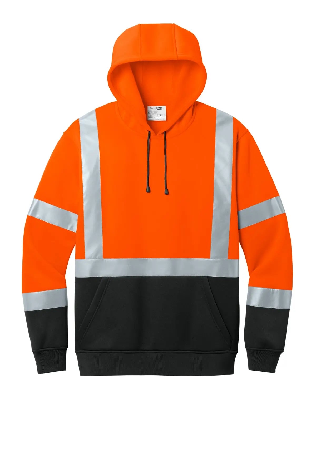 CornerStone® ANSI 107 Class 3 Heavy-Duty Fleece Pullover Hoodie #CSF301