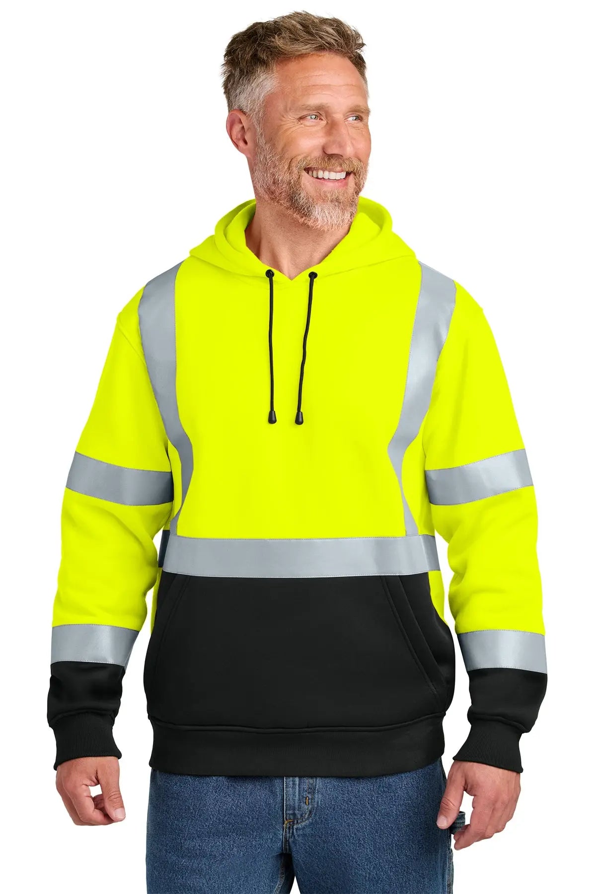 CornerStone® ANSI 107 Class 3 Heavy-Duty Fleece Pullover Hoodie #CSF301
