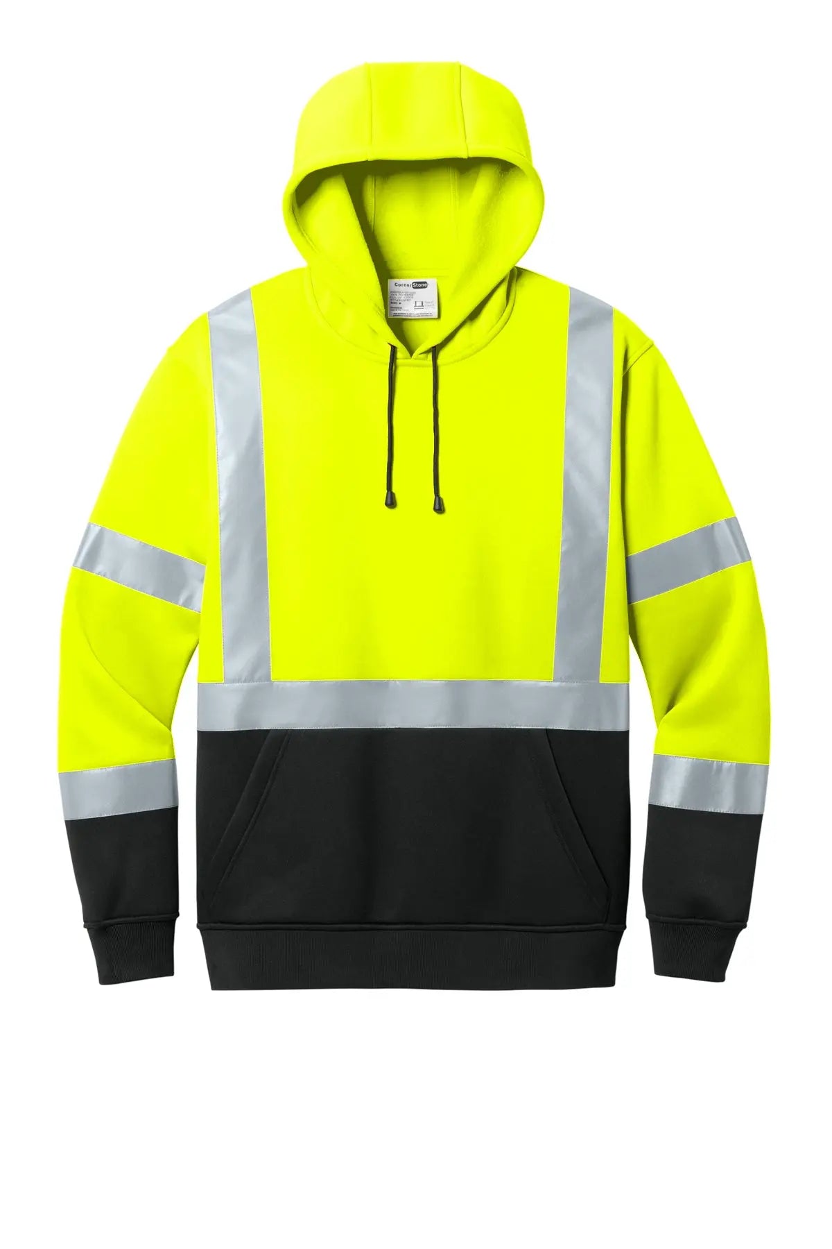 CornerStone® ANSI 107 Class 3 Heavy-Duty Fleece Pullover Hoodie #CSF301