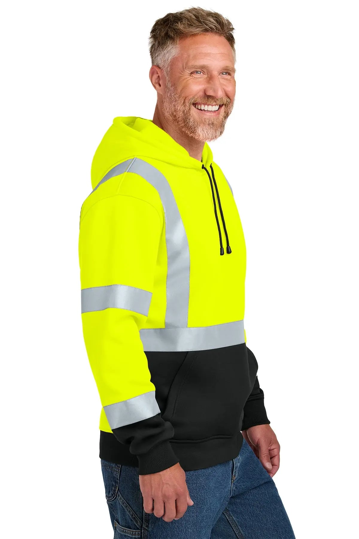 CornerStone® ANSI 107 Class 3 Heavy-Duty Fleece Pullover Hoodie #CSF301