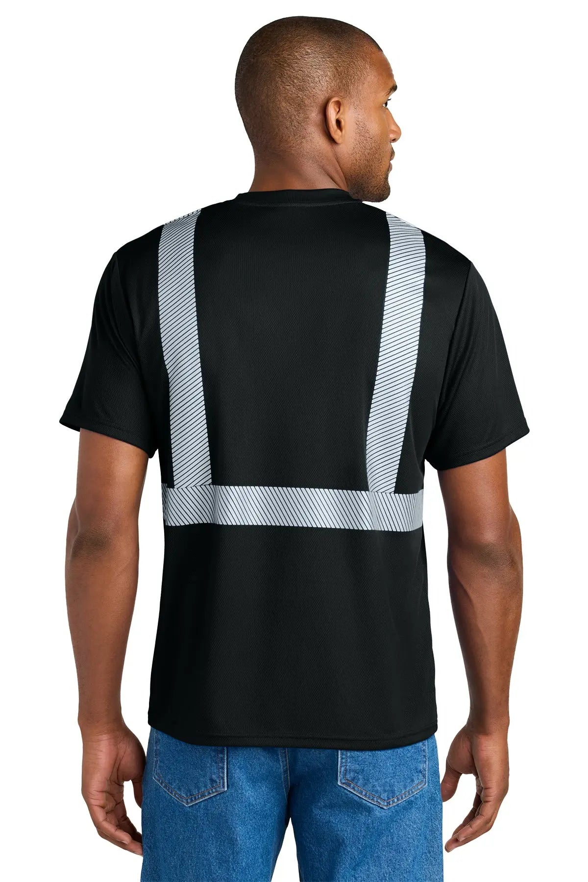 CornerStone® Enhanced Visibility Segmented Tape Tee #CS206