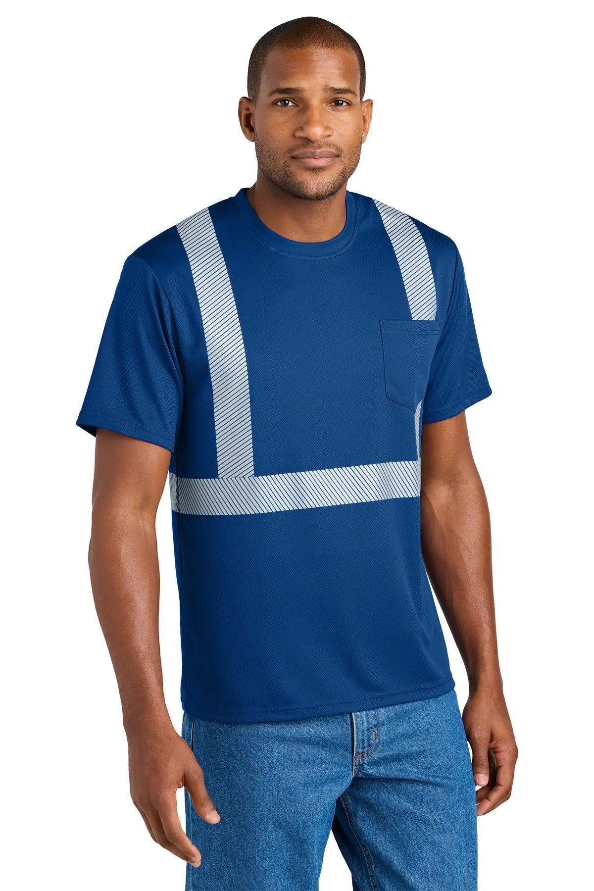 CornerStone® Enhanced Visibility Segmented Tape Tee #CS206
