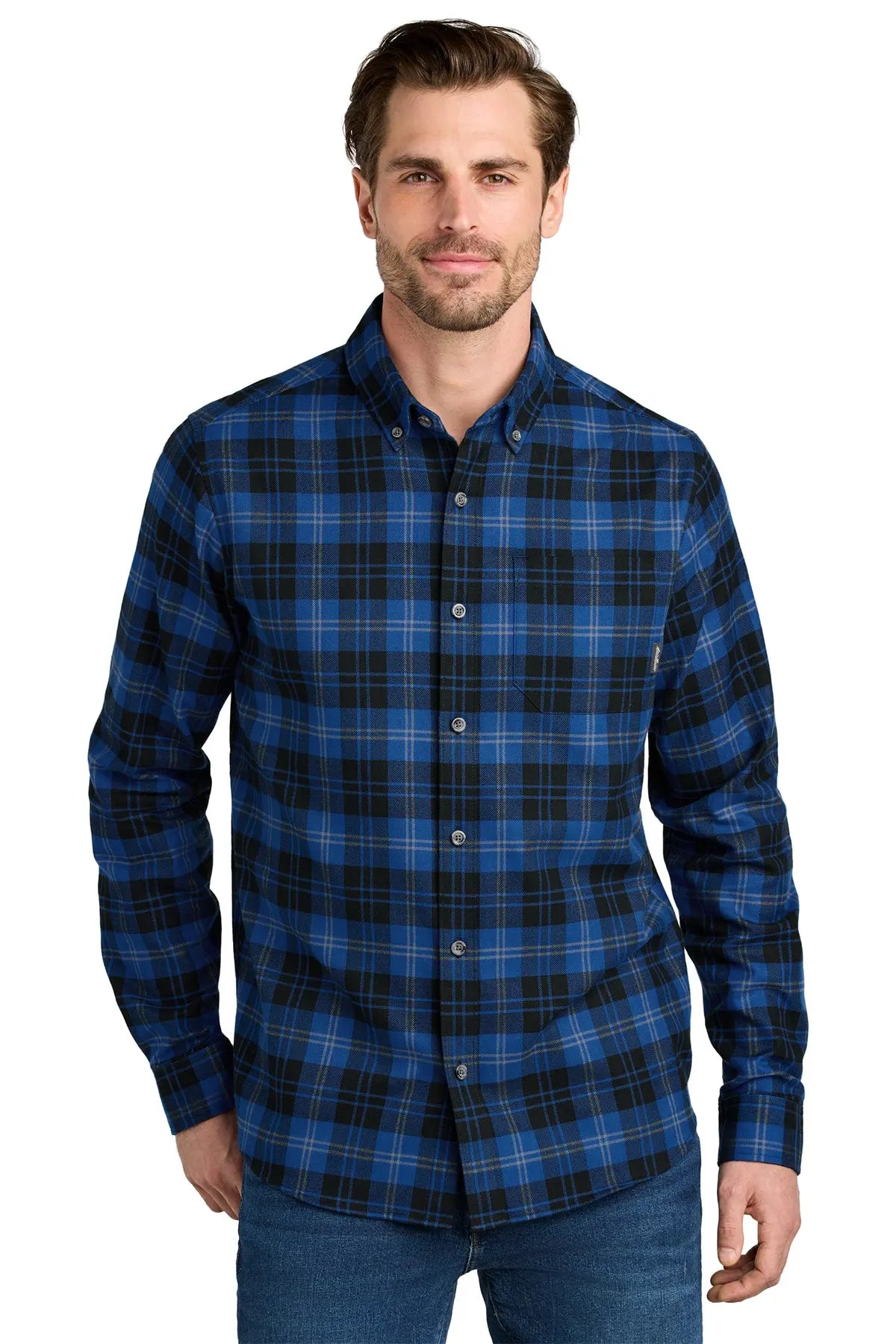 Eddie Bauer® Long Sleeve Favorite Flannel Plaid Shirt #EB610
