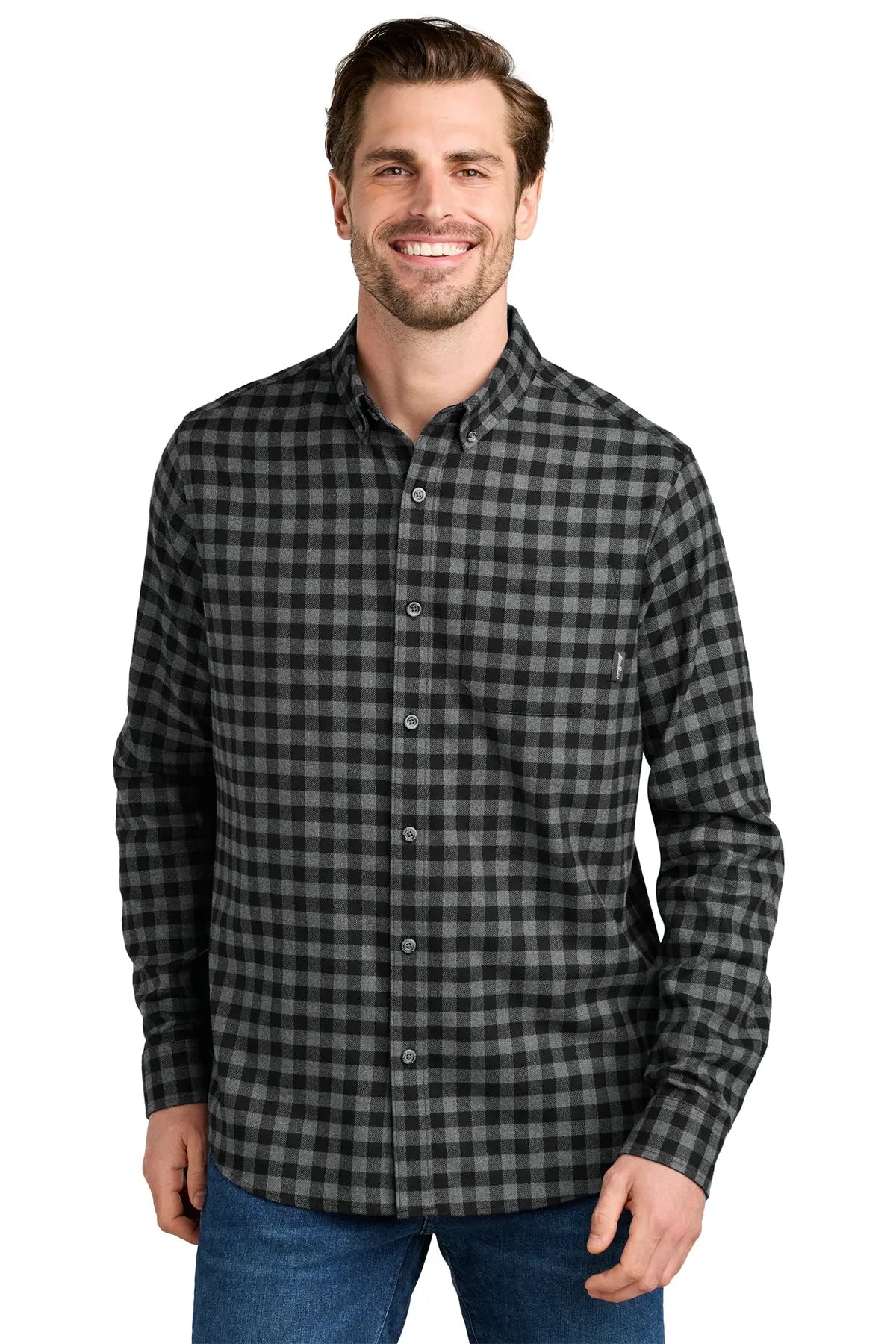 Eddie Bauer® Long Sleeve Favorite Flannel Plaid Shirt #EB610