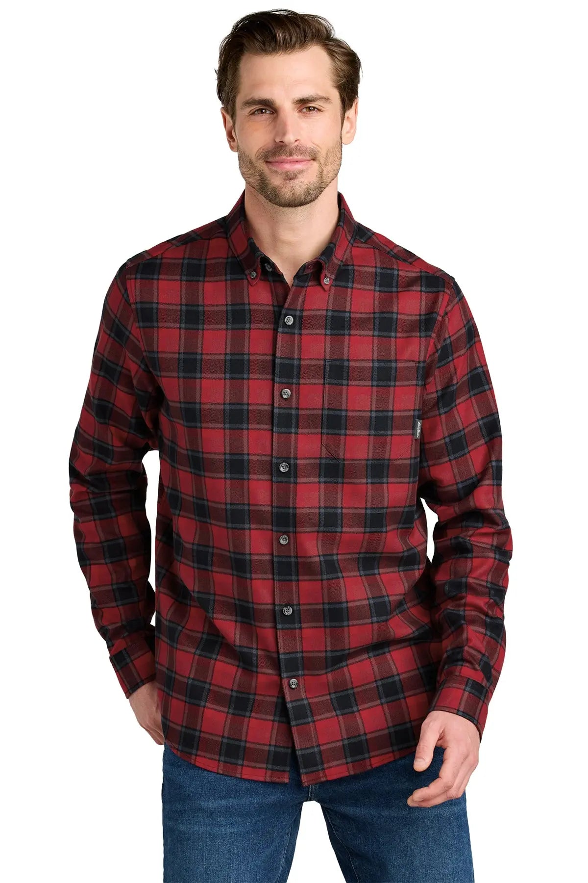 Eddie Bauer® Long Sleeve Favorite Flannel Plaid Shirt #EB610