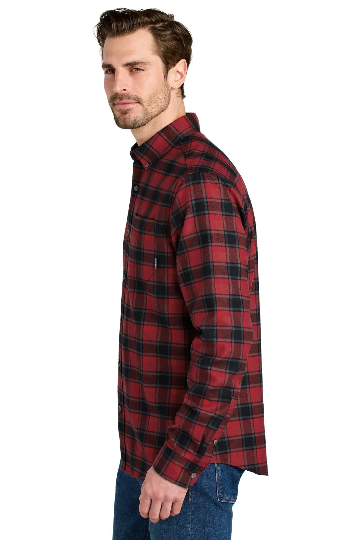 Eddie Bauer® Long Sleeve Favorite Flannel Plaid Shirt #EB610