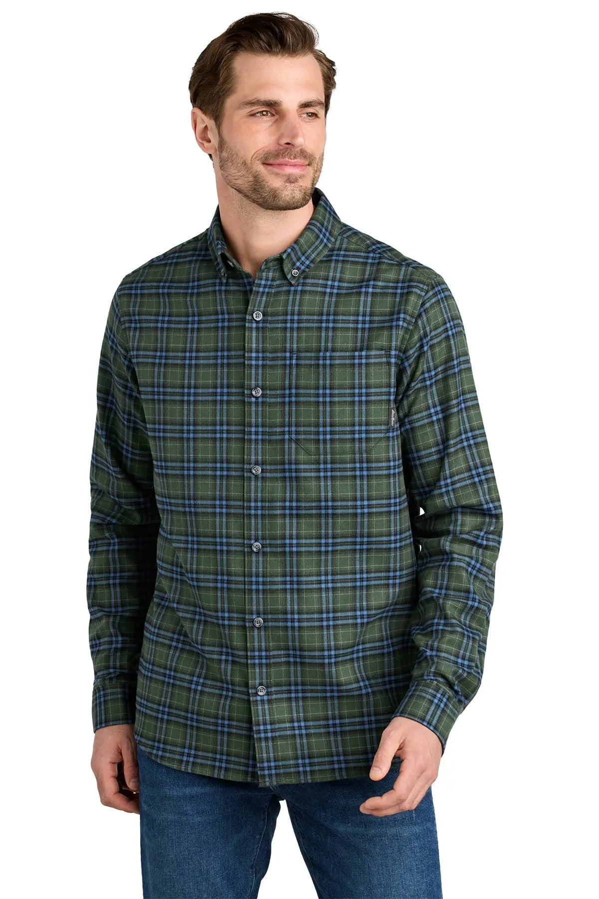 Eddie Bauer® Long Sleeve Favorite Flannel Plaid Shirt #EB610