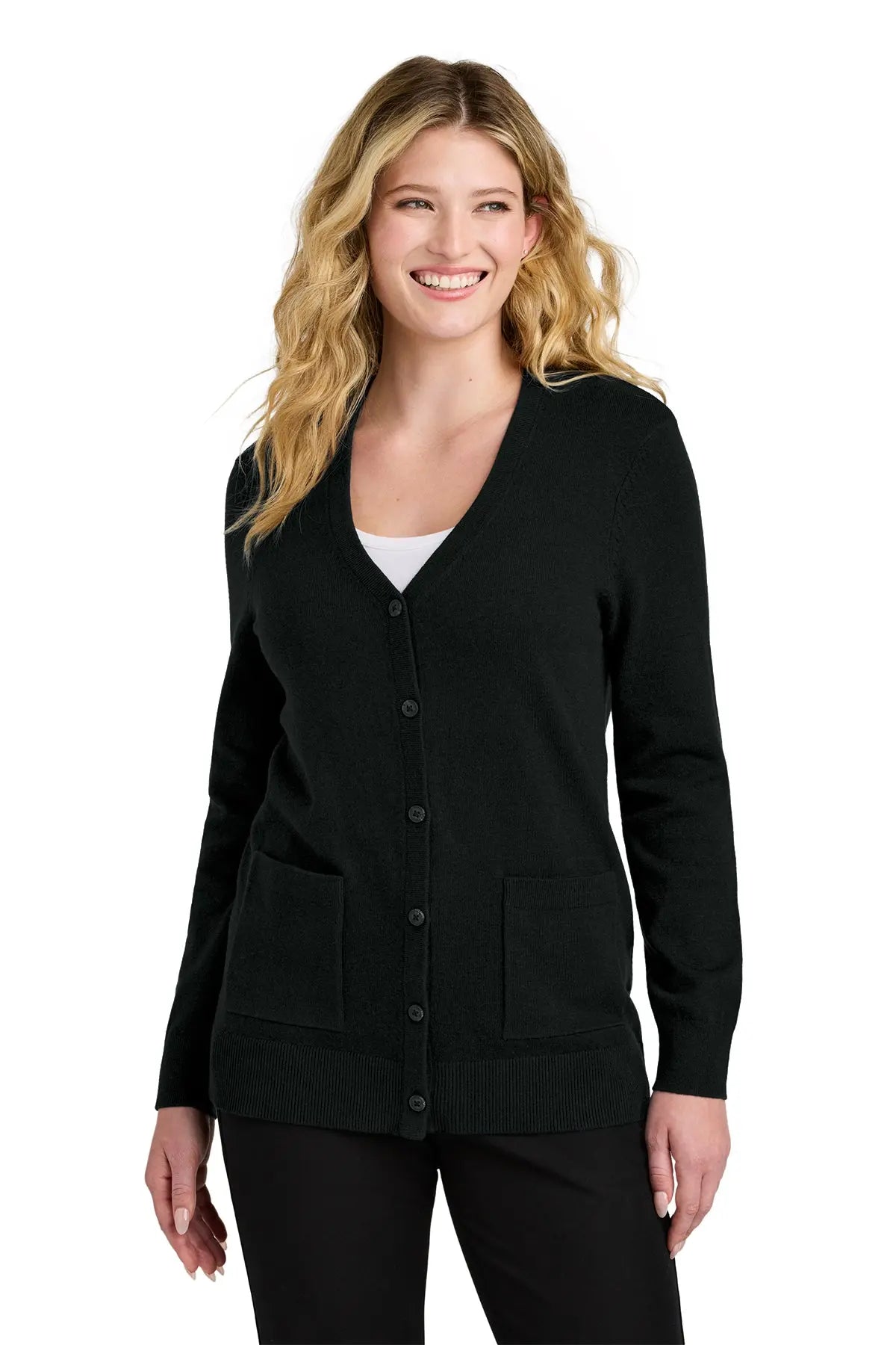 Port Authority® Women’s Easy Care Button-Up Cardigan Sweater #LSW4150Game Over Merch