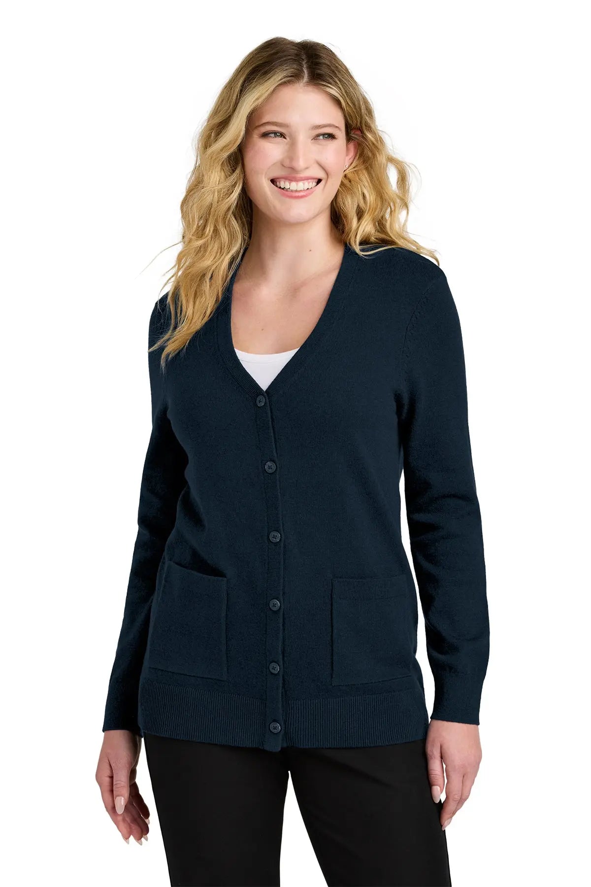 Port Authority® Women’s Easy Care Button-Up Cardigan Sweater #LSW4150Game Over Merch