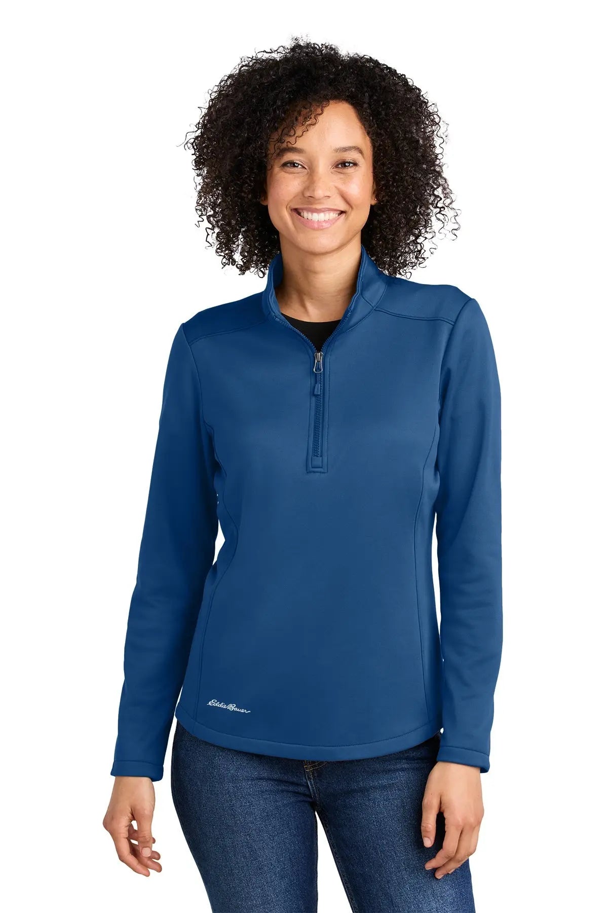 Eddie Bauer® Women’s Smooth Mid Layer Fleece 1/2-Zip #EB2370 Game Over Merch