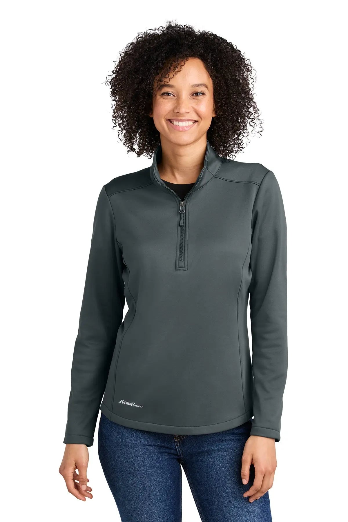 Eddie Bauer® Women’s Smooth Mid Layer Fleece 1/2-Zip #EB2370 Game Over Merch