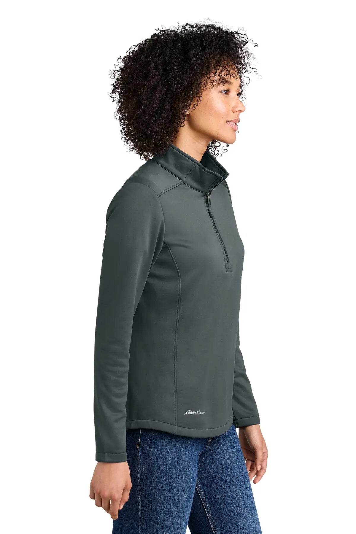 Eddie Bauer® Women’s Smooth Mid Layer Fleece 1/2-Zip #EB2370 Game Over Merch