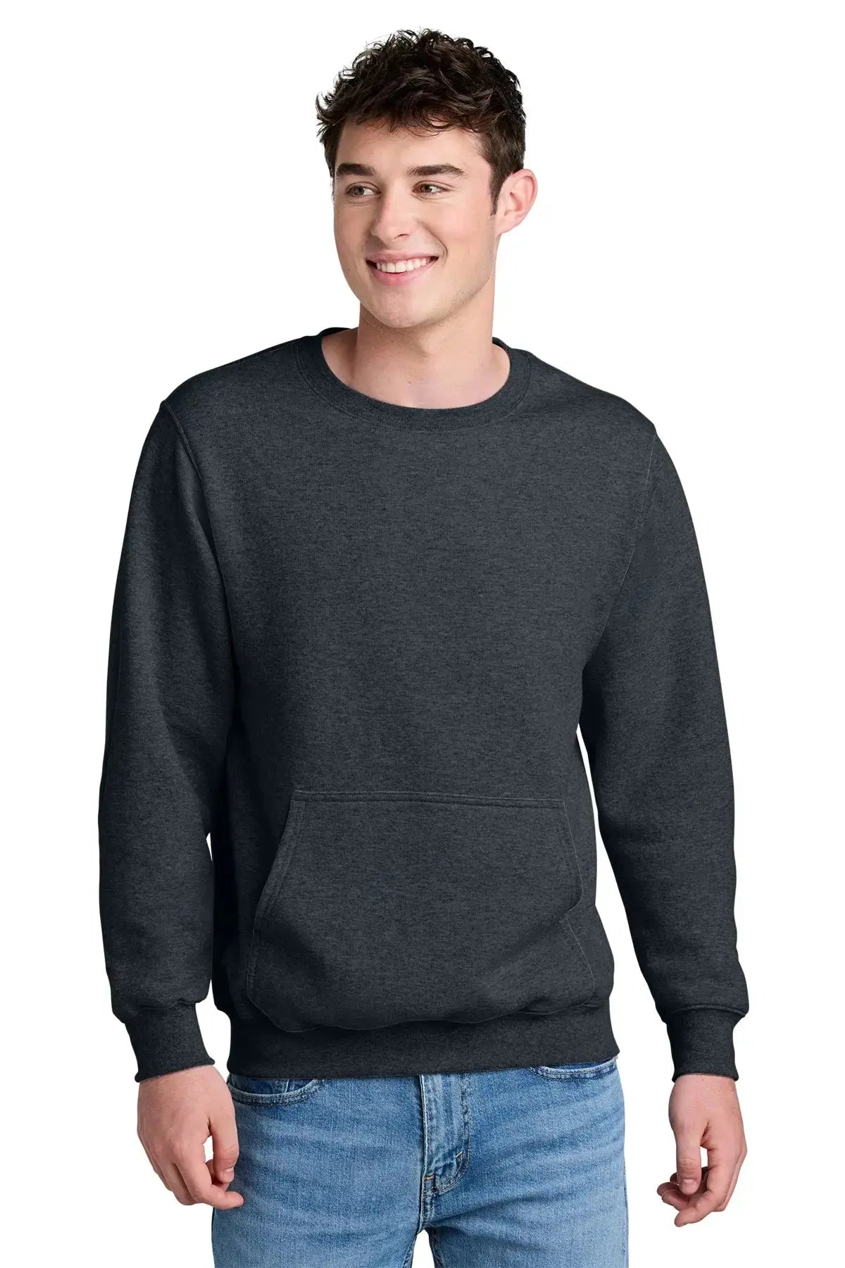 Port & Co™ Core Fleece Crewneck Pocket Sweatshirt #PC78PKT Game Over Merch