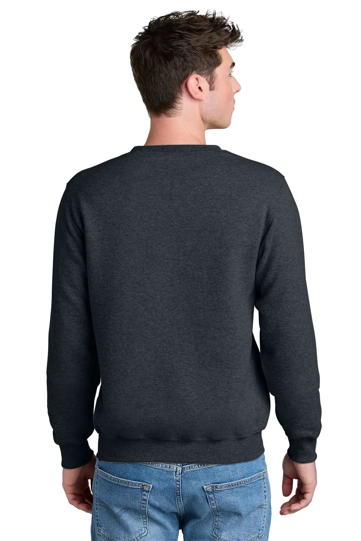 Port & Co™ Core Fleece Crewneck Pocket Sweatshirt #PC78PKT