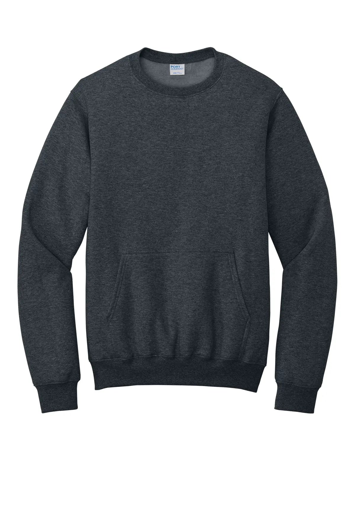 Port & Co™ Core Fleece Crewneck Pocket Sweatshirt #PC78PKT