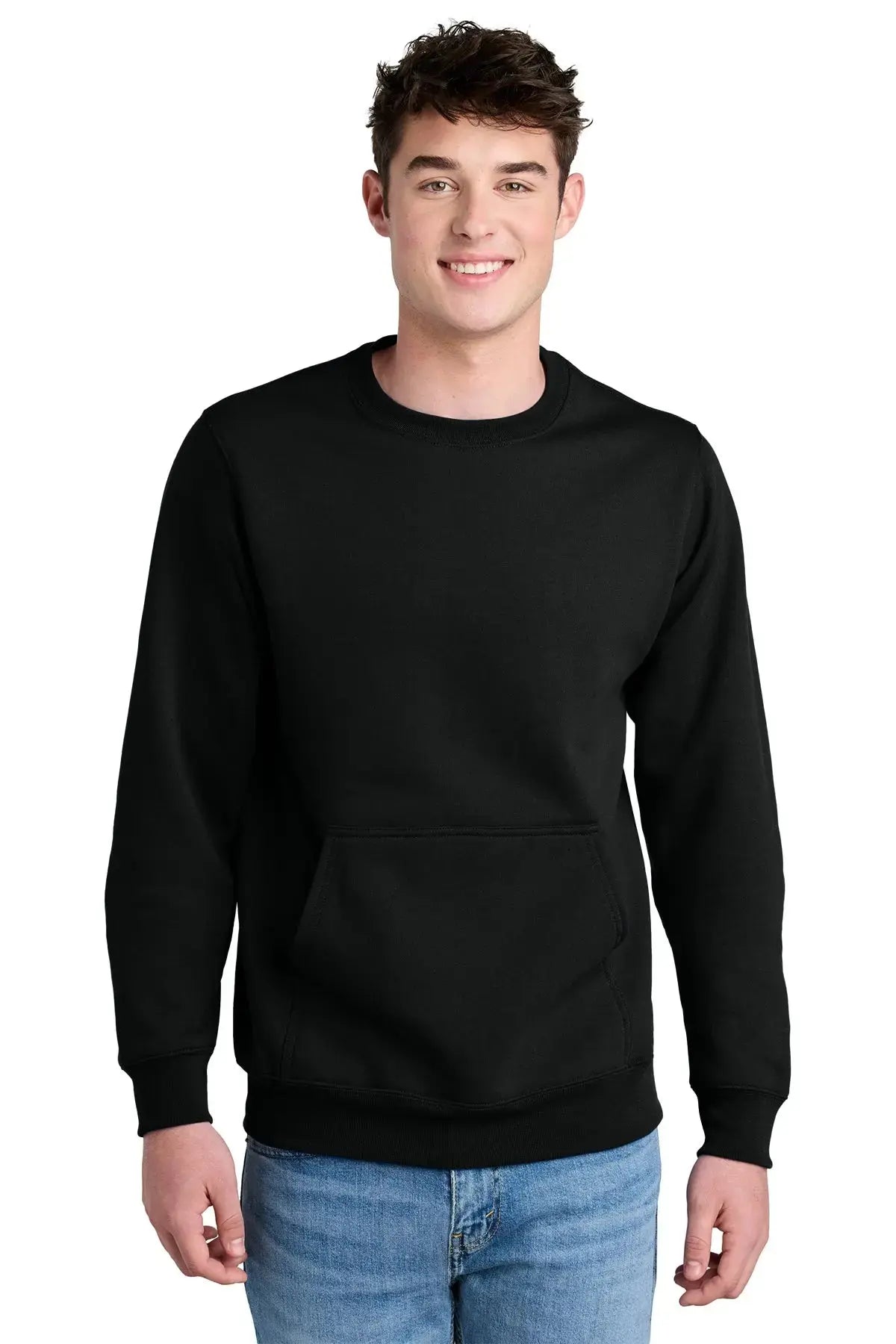 Port & Co™ Core Fleece Crewneck Pocket Sweatshirt #PC78PKT Game Over Merch