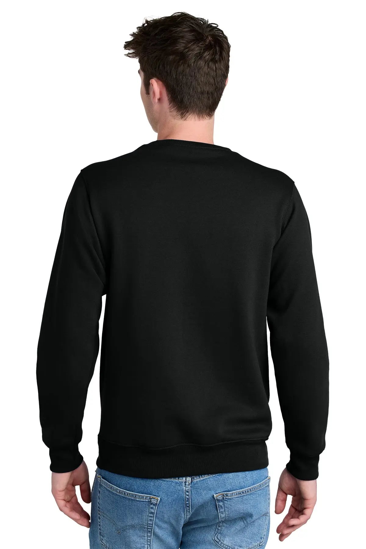 Port & Co™ Core Fleece Crewneck Pocket Sweatshirt #PC78PKT