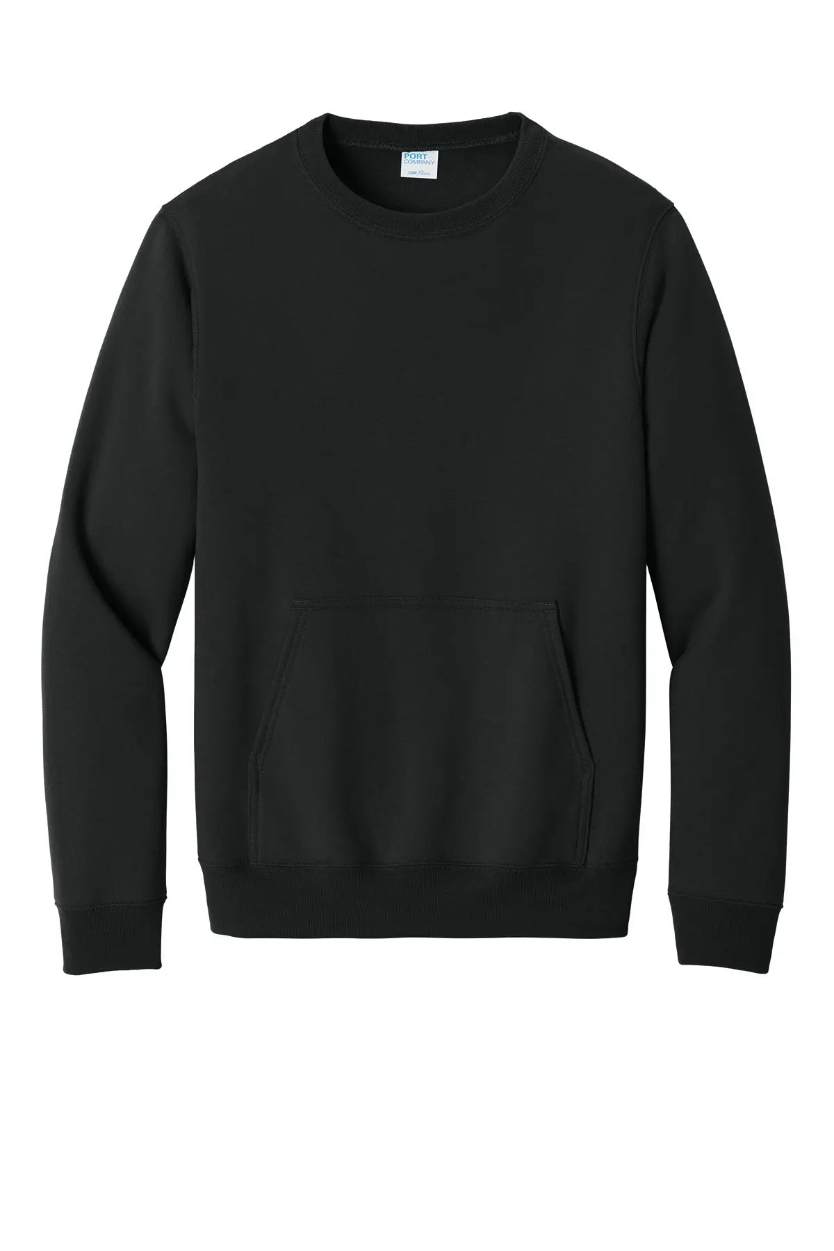 Port & Co™ Core Fleece Crewneck Pocket Sweatshirt #PC78PKT
