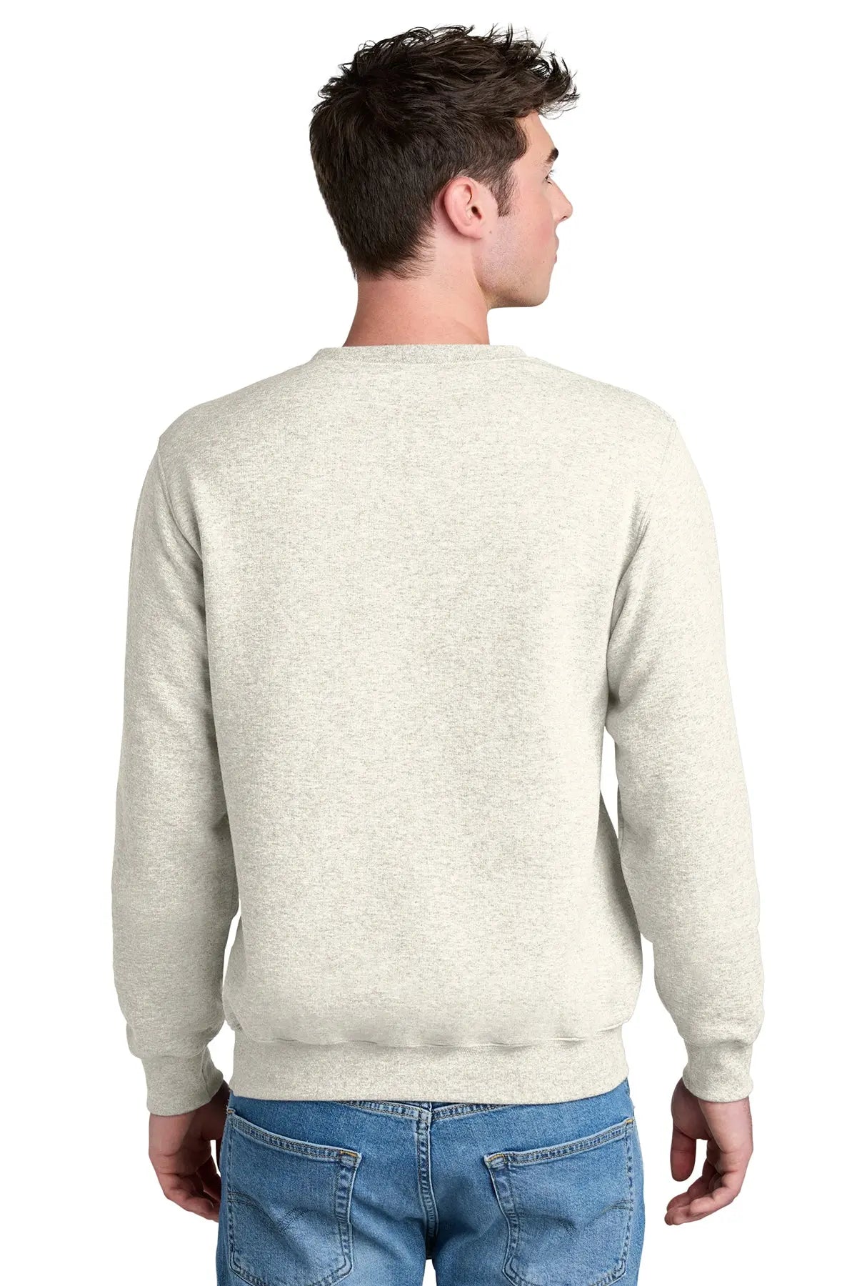 Port & Co™ Core Fleece Crewneck Pocket Sweatshirt #PC78PKT