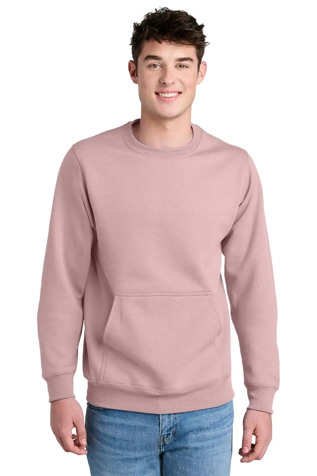 Port & Co™ Core Fleece Crewneck Pocket Sweatshirt #PC78PKT Game Over Merch