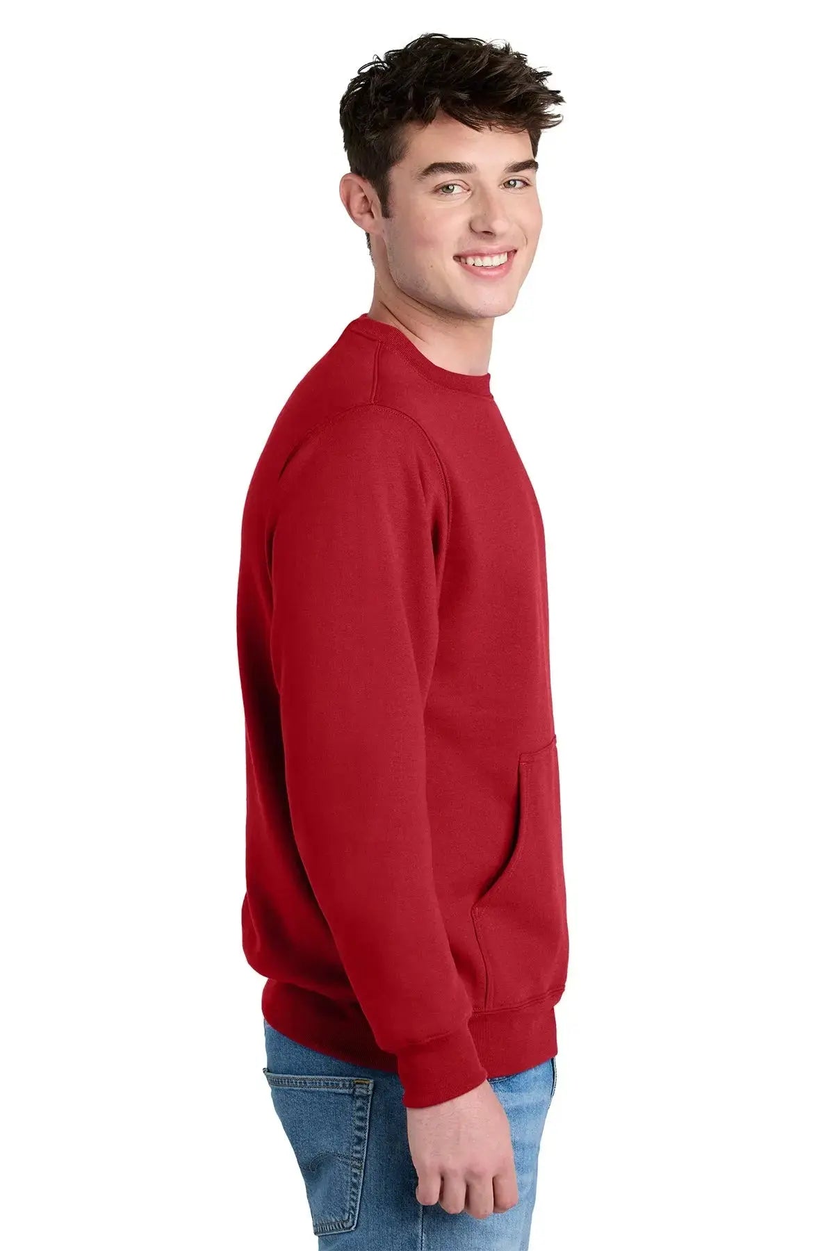 Port & Co™ Core Fleece Crewneck Pocket Sweatshirt #PC78PKT Game Over Merch