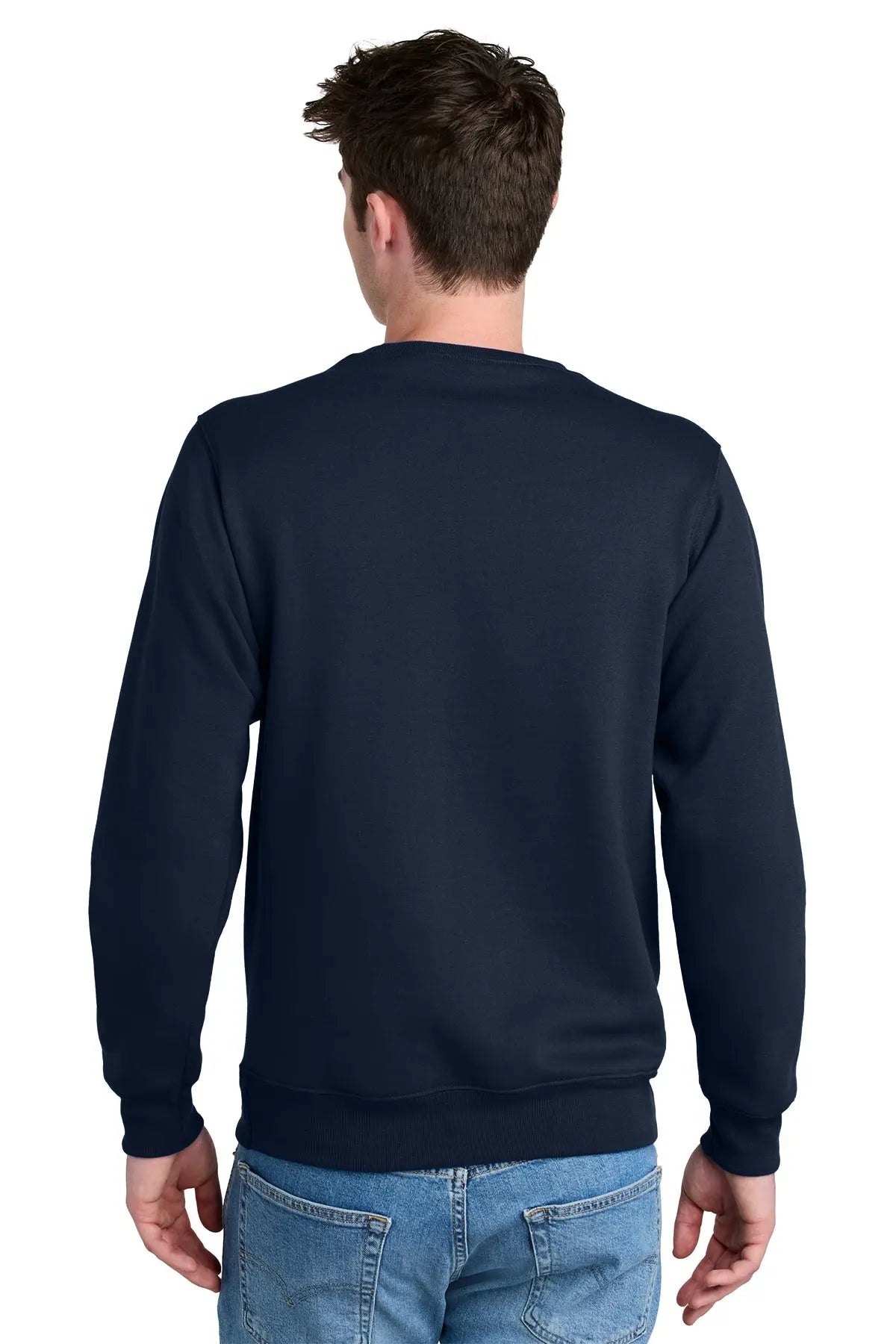 Port & Co™ Core Fleece Crewneck Pocket Sweatshirt #PC78PKT