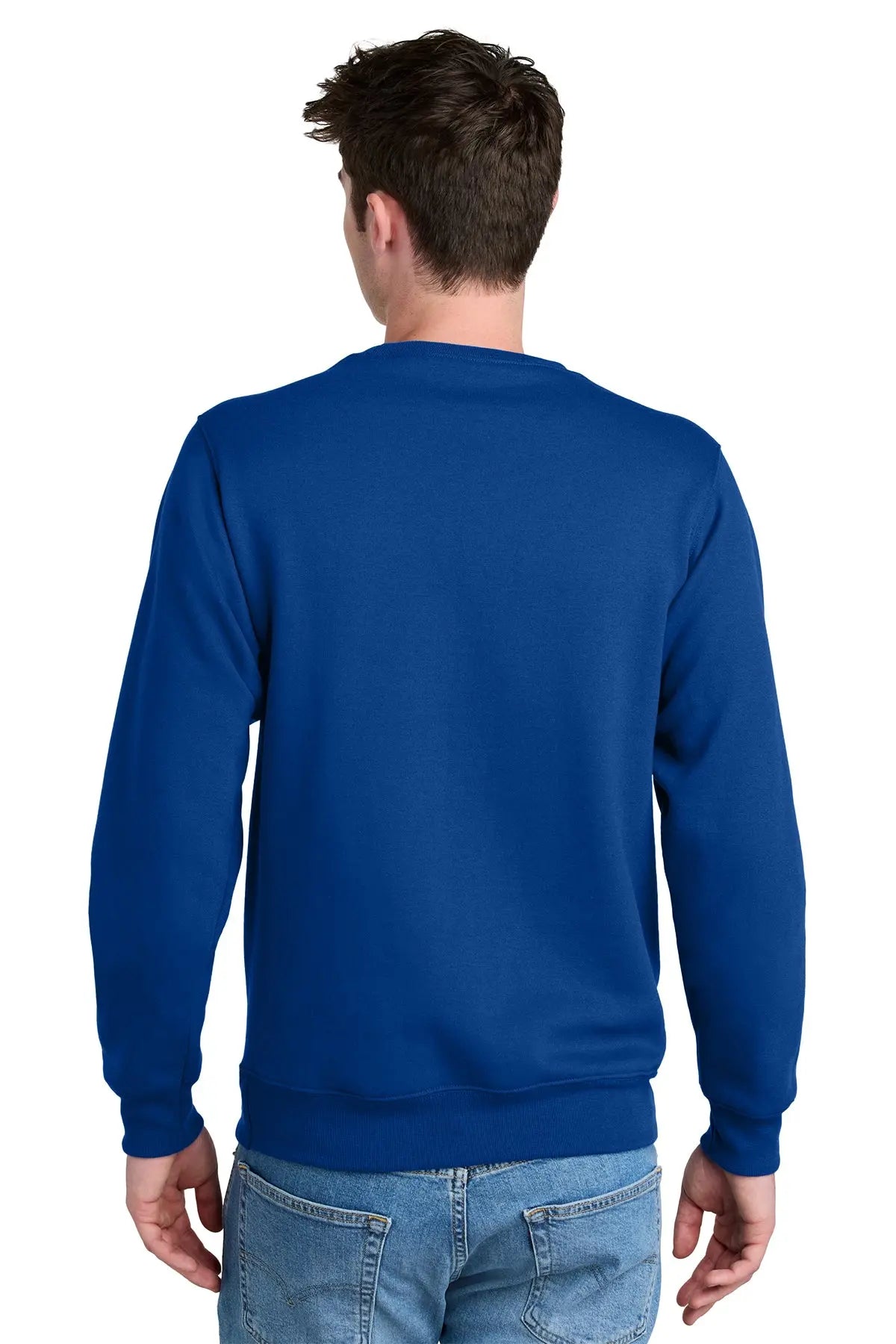 Port & Co™ Core Fleece Crewneck Pocket Sweatshirt #PC78PKT