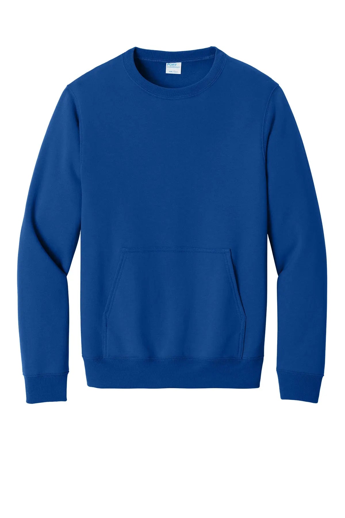 Port & Co™ Core Fleece Crewneck Pocket Sweatshirt #PC78PKT