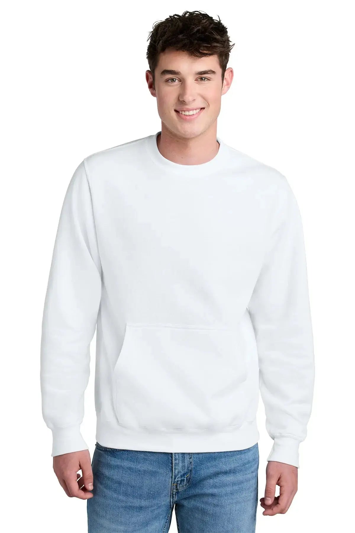 Port & Co™ Core Fleece Crewneck Pocket Sweatshirt #PC78PKT Game Over Merch