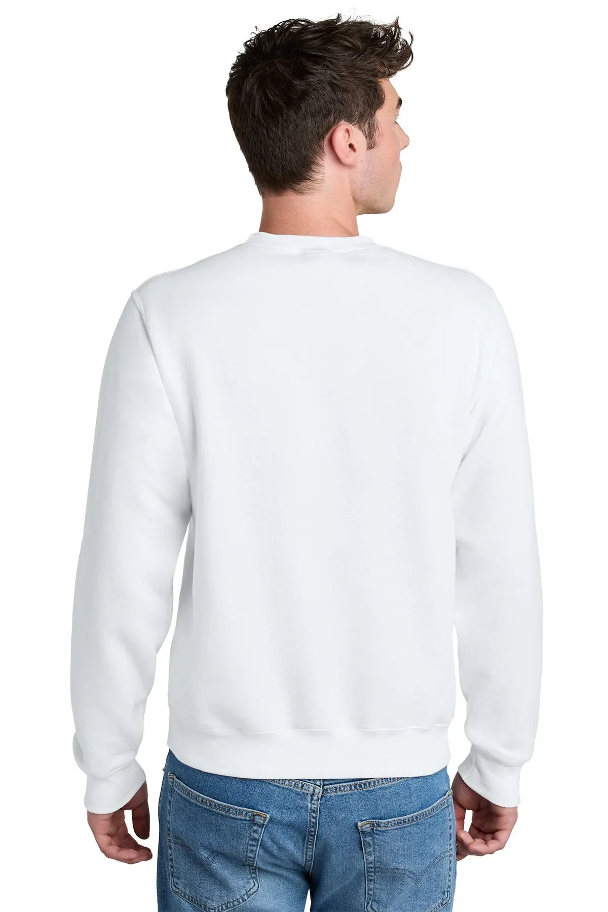 Port & Co™ Core Fleece Crewneck Pocket Sweatshirt #PC78PKT