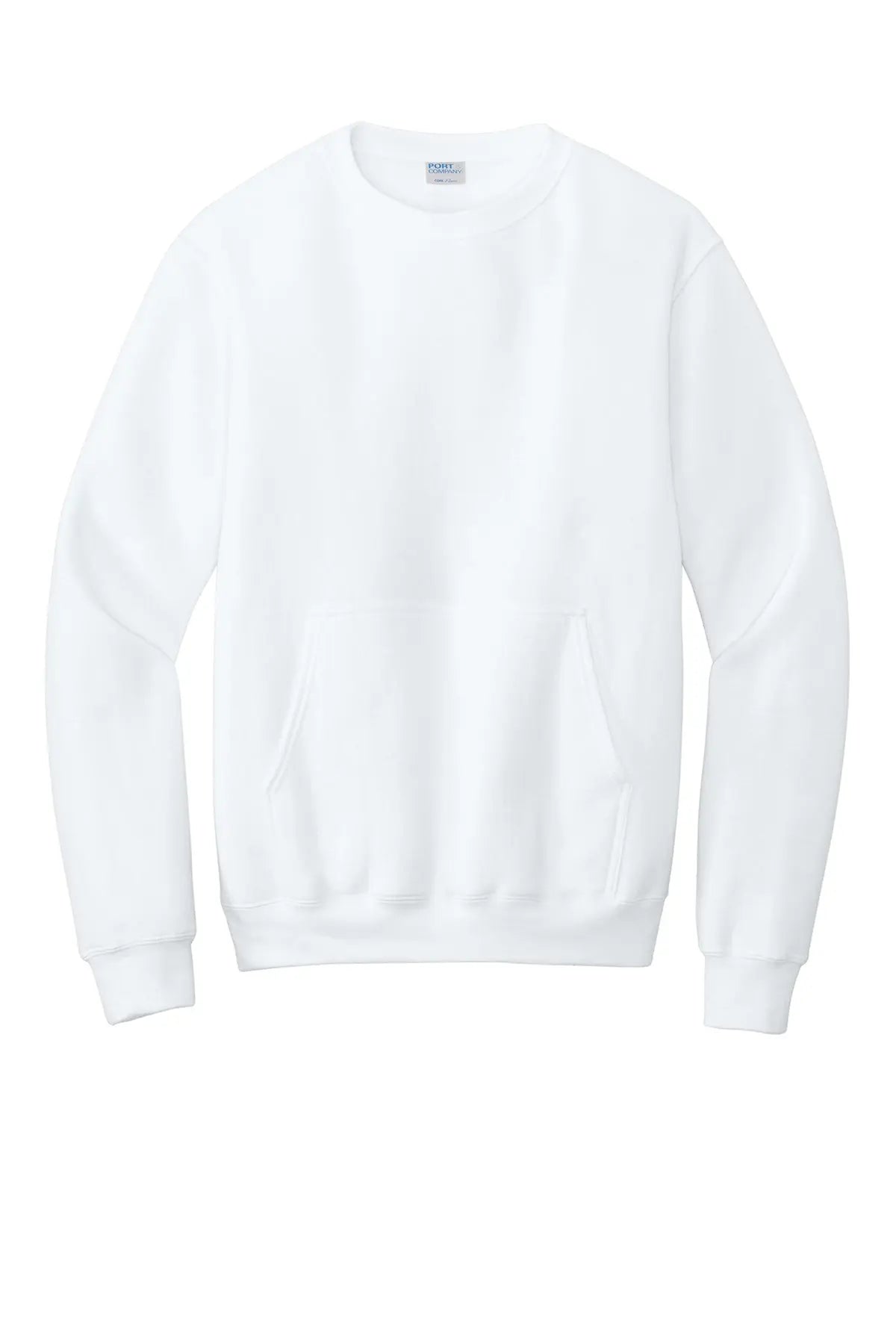 Port & Co™ Core Fleece Crewneck Pocket Sweatshirt #PC78PKT