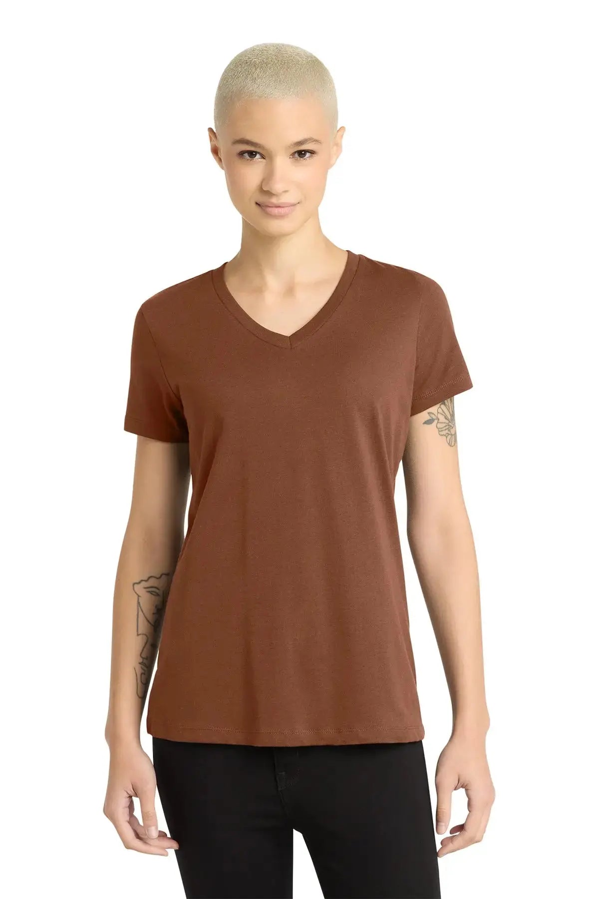 District® Women’s Perfect Weight® V-Neck Tee #DM1170L Game Over Merch