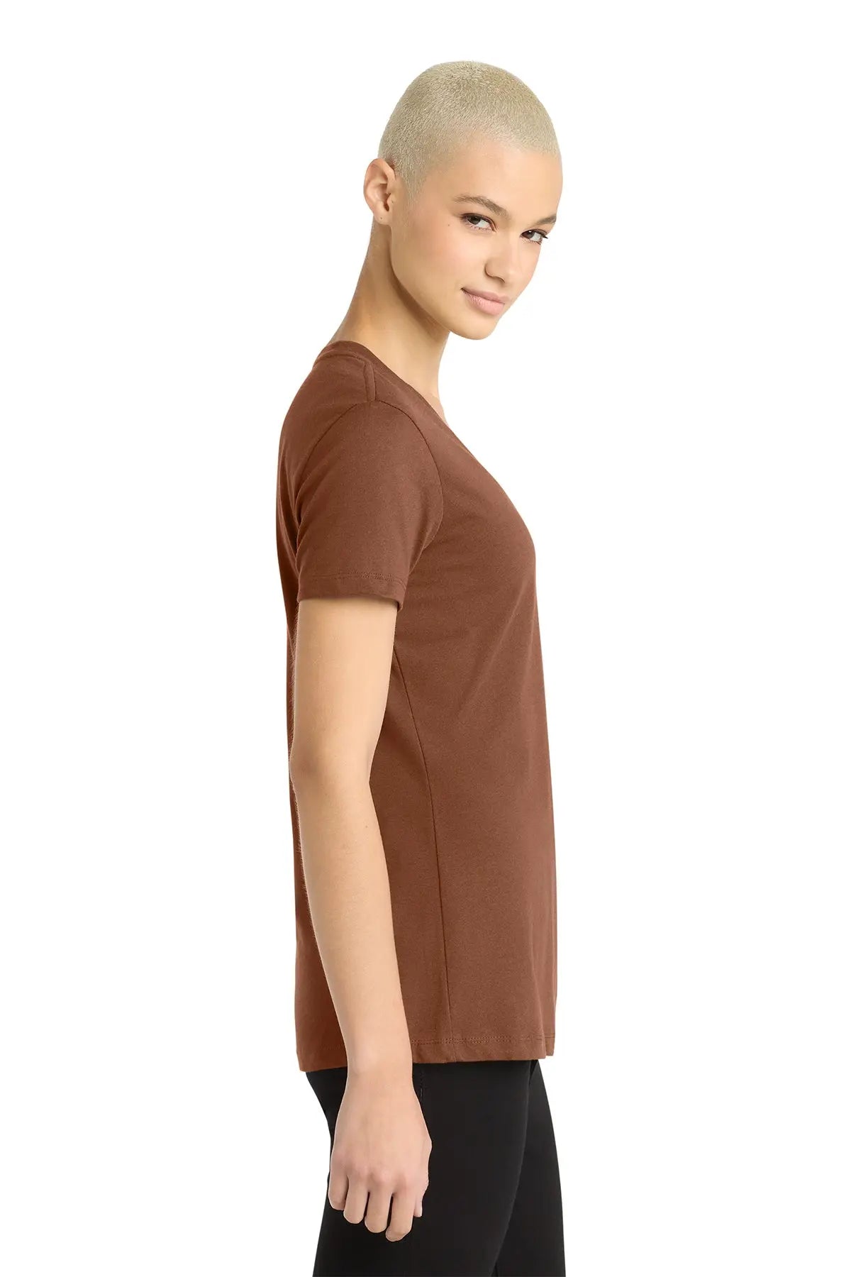 District® Women’s Perfect Weight® V-Neck Tee #DM1170L