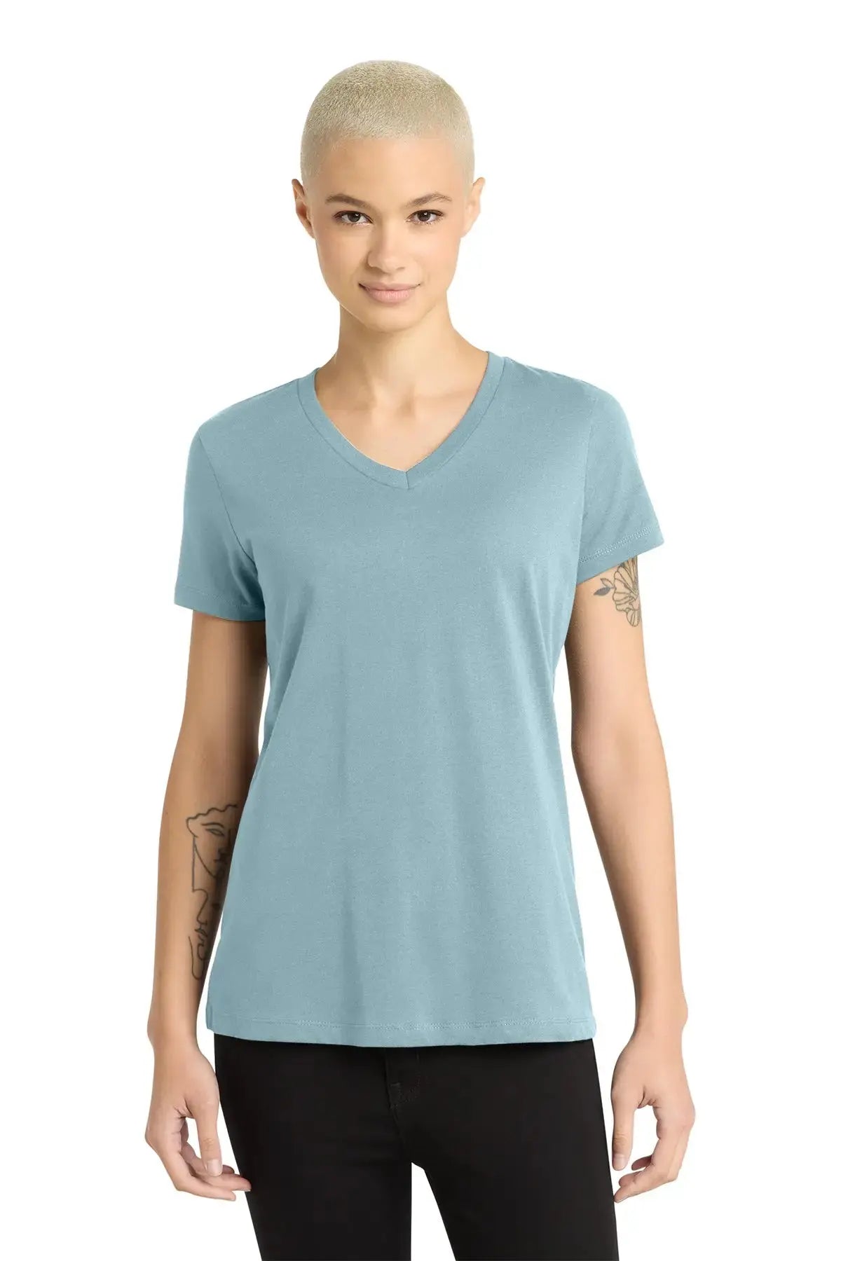 District® Women’s Perfect Weight® V-Neck Tee #DM1170L Game Over Merch
