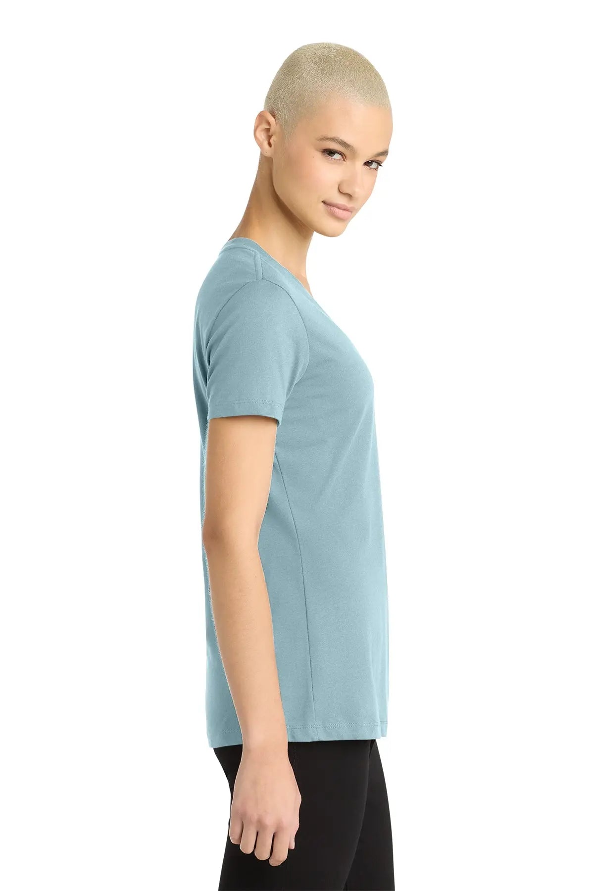 District® Women’s Perfect Weight® V-Neck Tee #DM1170L