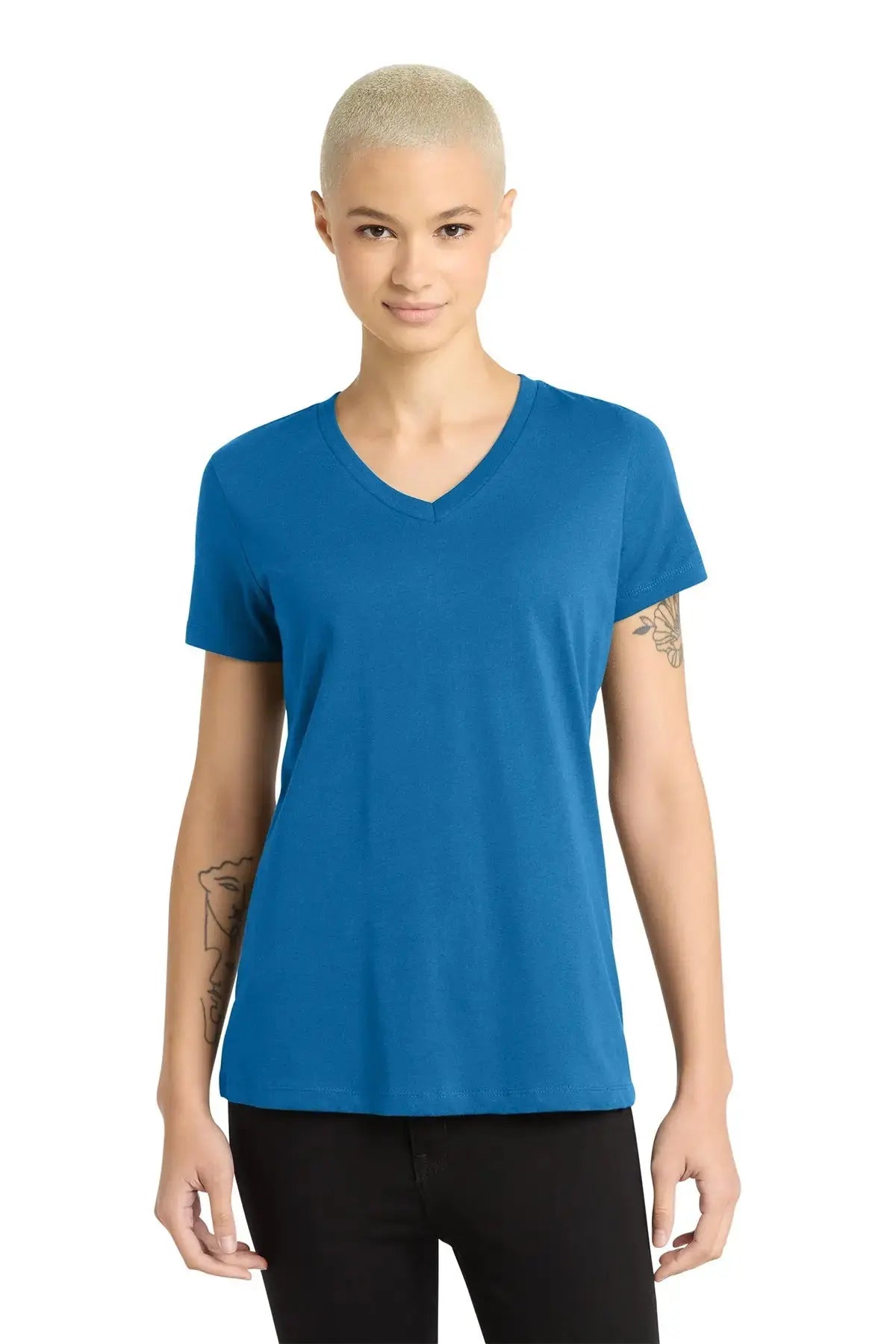 District® Women’s Perfect Weight® V-Neck Tee #DM1170L Game Over Merch