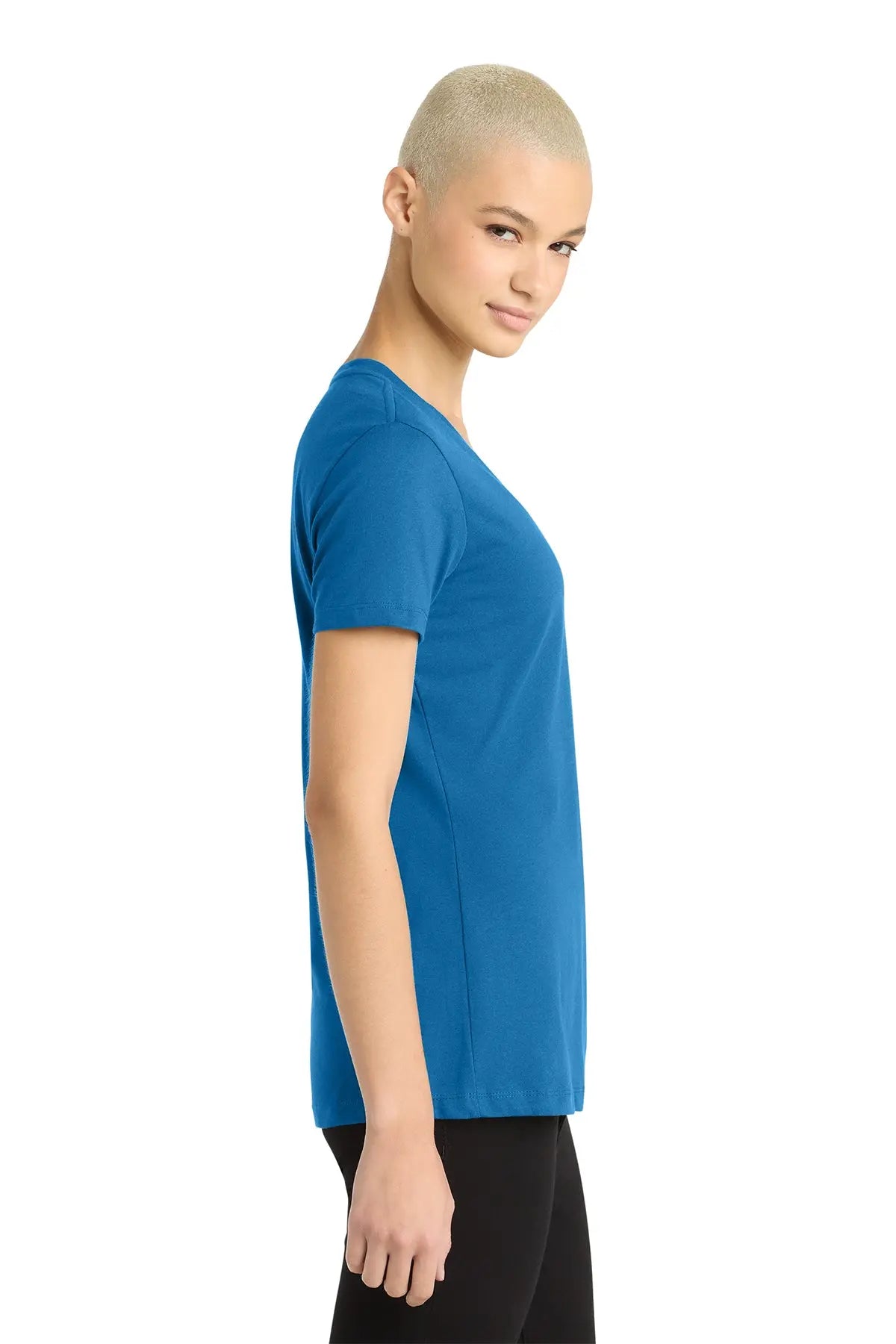 District® Women’s Perfect Weight® V-Neck Tee #DM1170L
