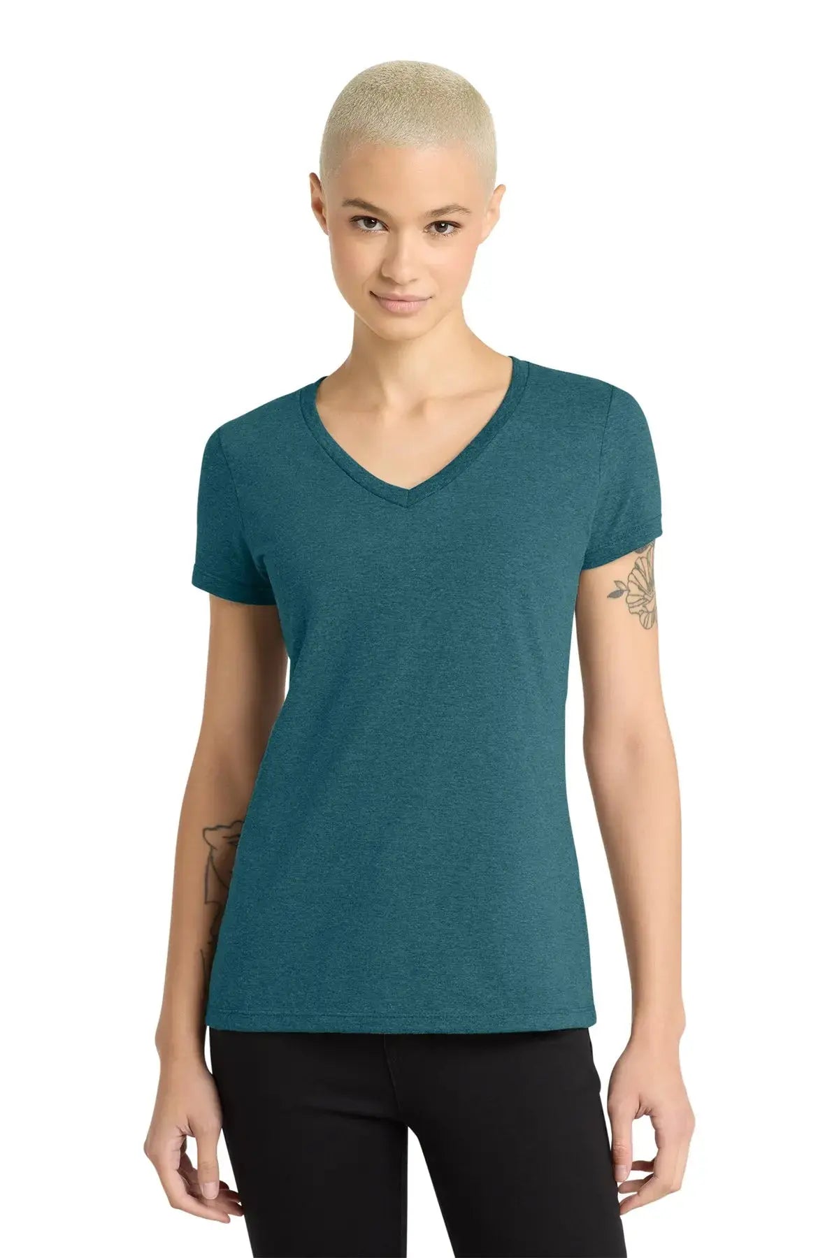 District® Women’s Perfect Weight® V-Neck Tee #DM1170L Game Over Merch