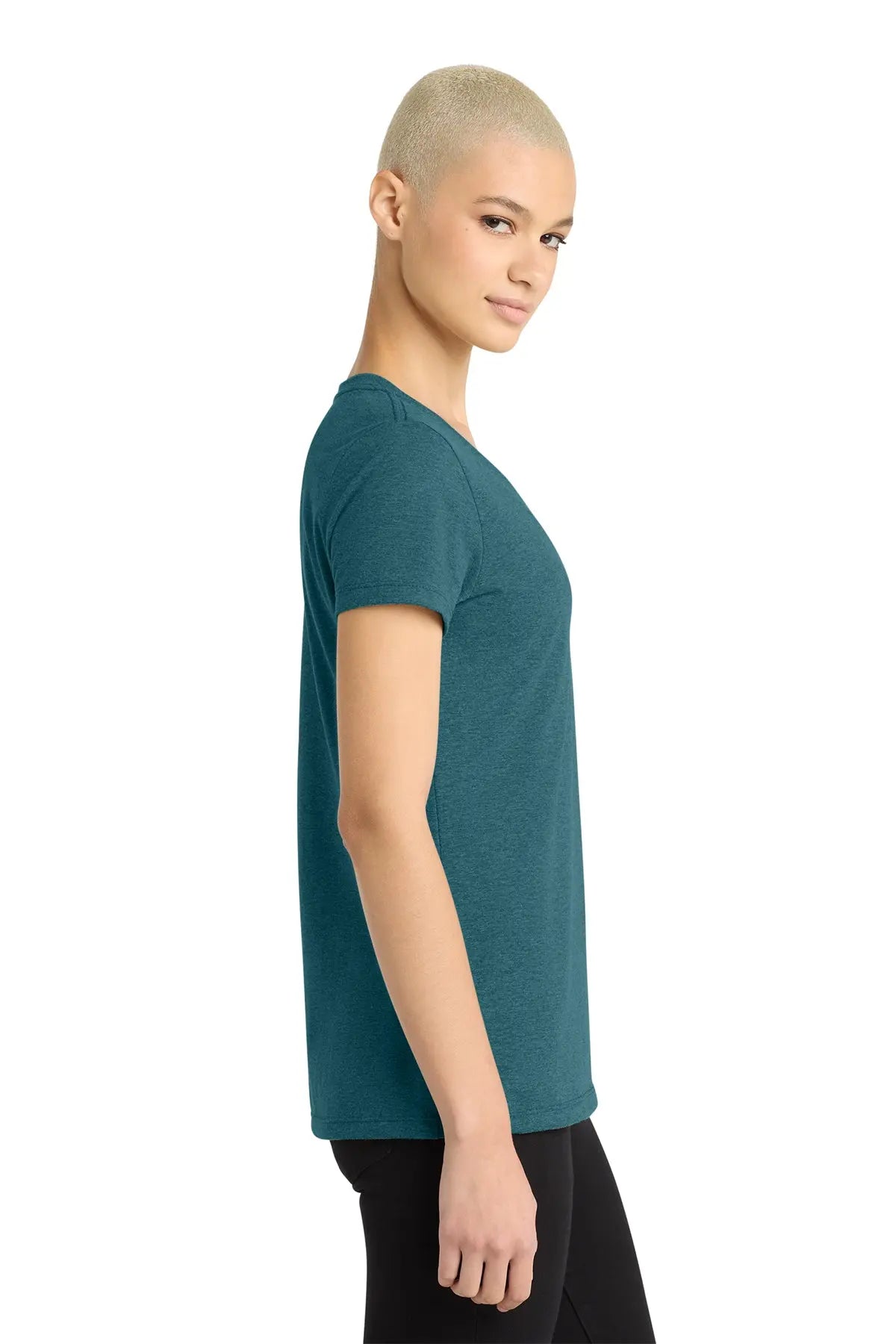 District® Women’s Perfect Weight® V-Neck Tee #DM1170L