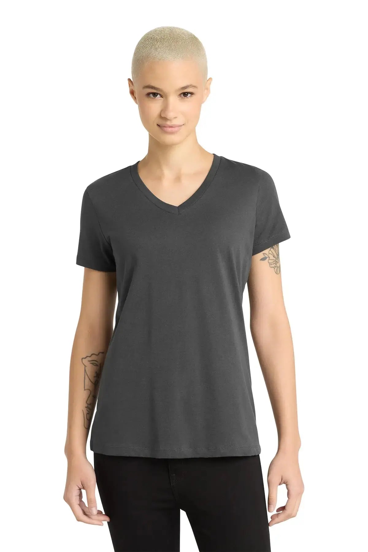 District® Women’s Perfect Weight® V-Neck Tee #DM1170L Game Over Merch