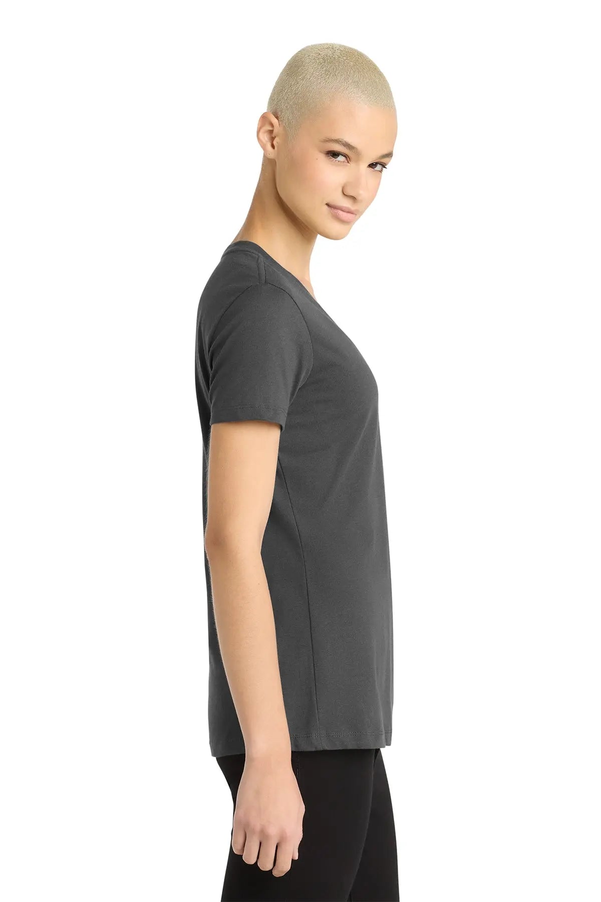 District® Women’s Perfect Weight® V-Neck Tee #DM1170L