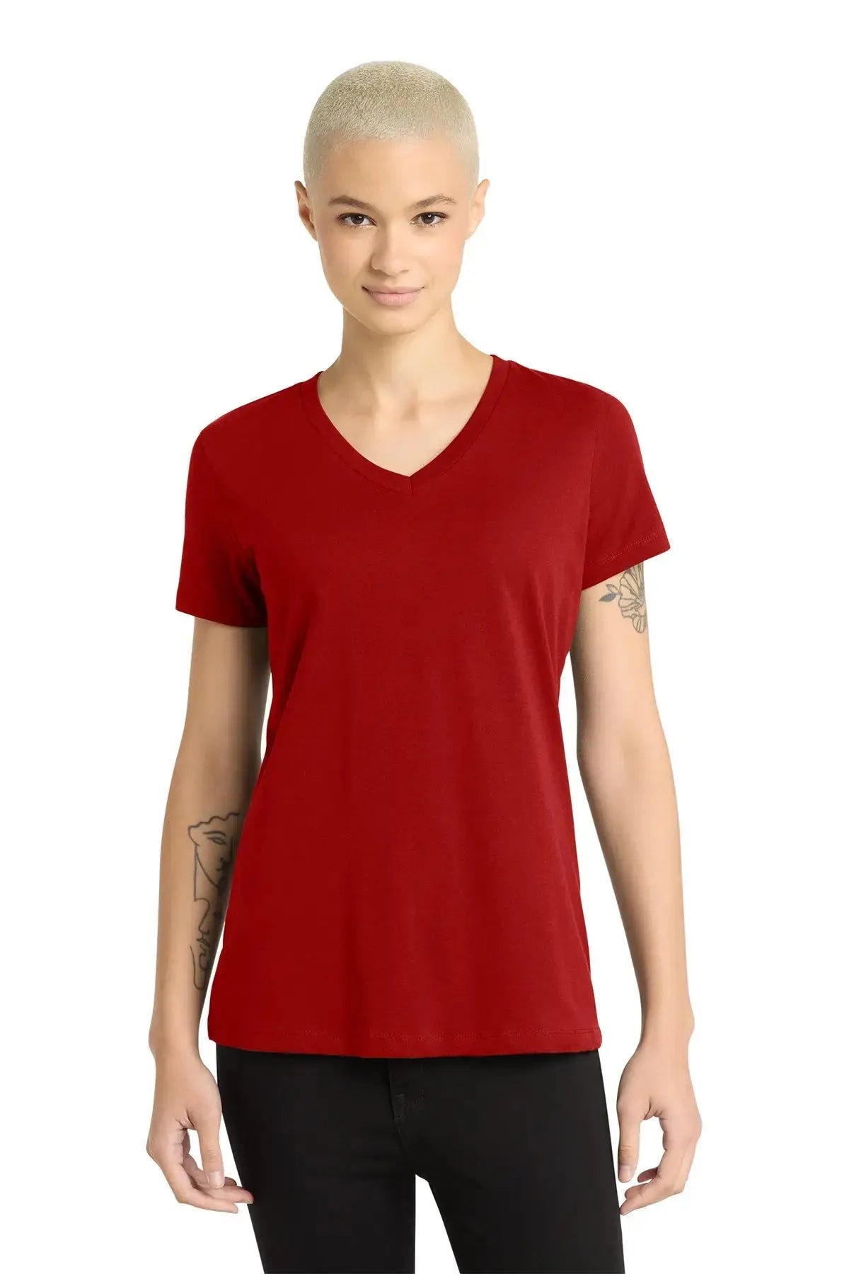 District® Women’s Perfect Weight® V-Neck Tee #DM1170L Game Over Merch