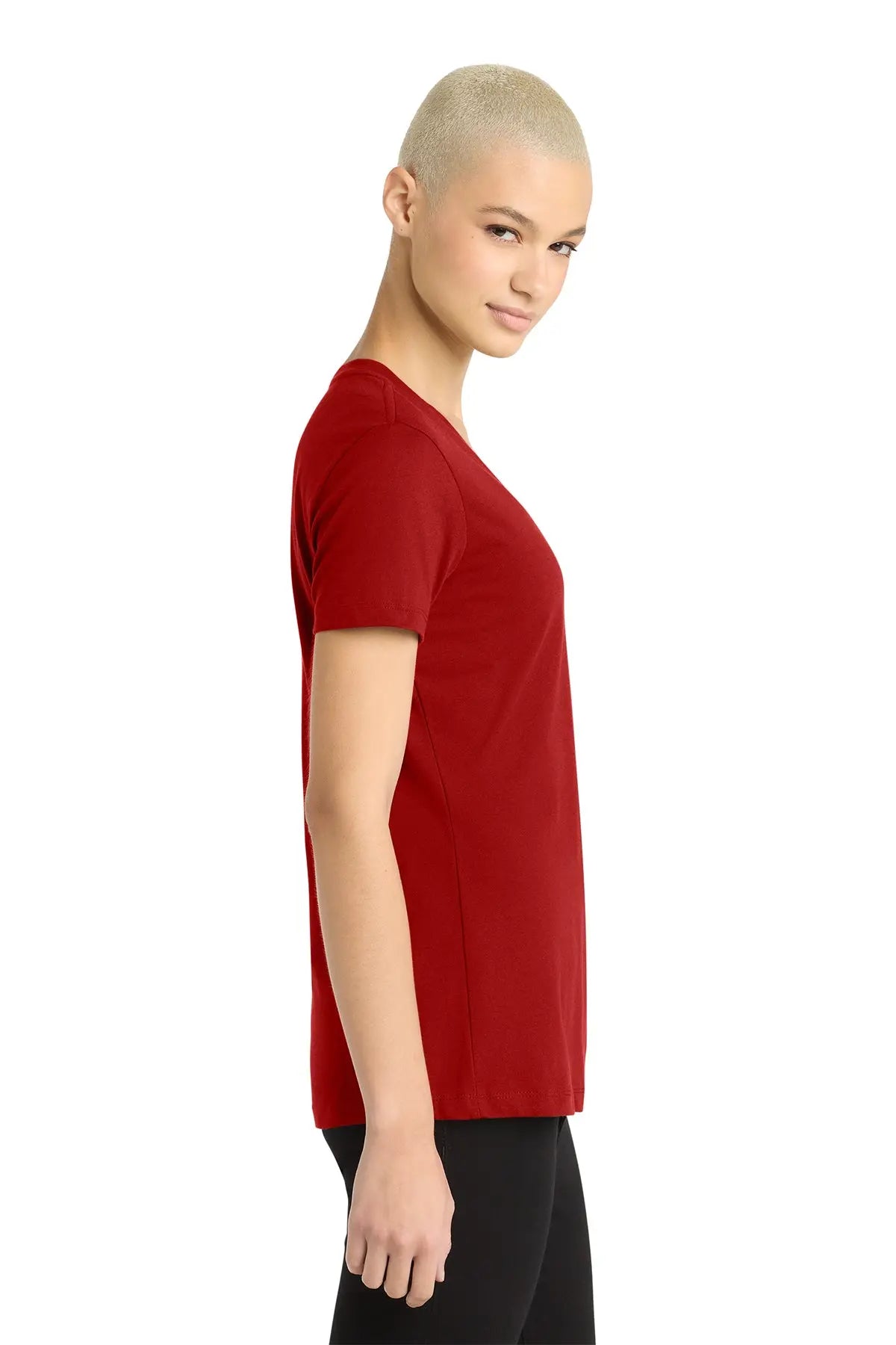 District® Women’s Perfect Weight® V-Neck Tee #DM1170L