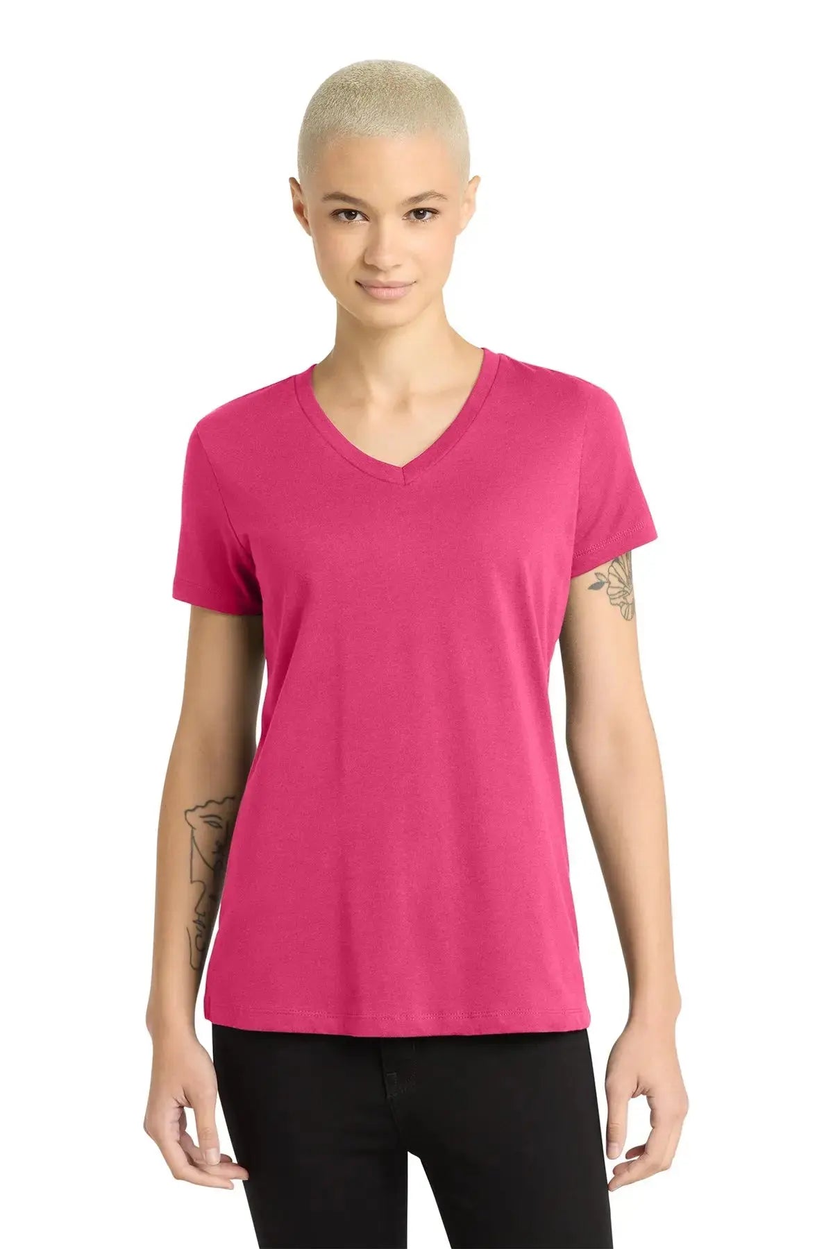 District® Women’s Perfect Weight® V-Neck Tee #DM1170L Game Over Merch
