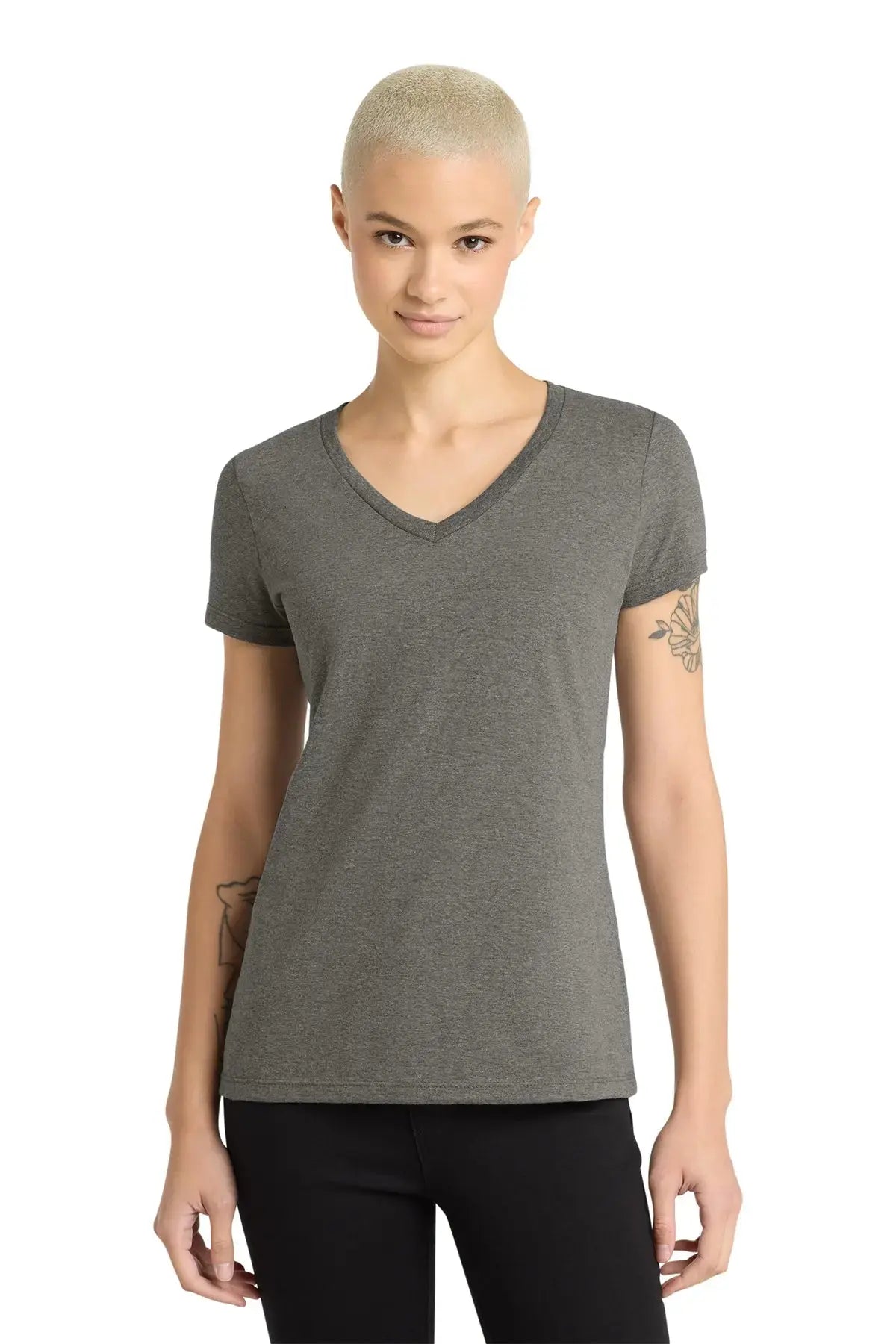 District® Women’s Perfect Weight® V-Neck Tee #DM1170L Game Over Merch