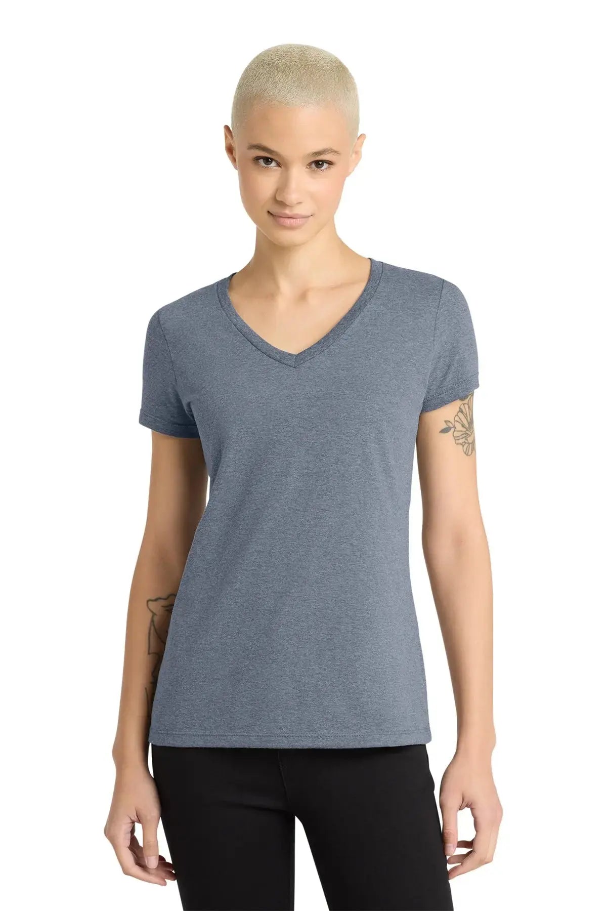 District® Women’s Perfect Weight® V-Neck Tee #DM1170L Game Over Merch