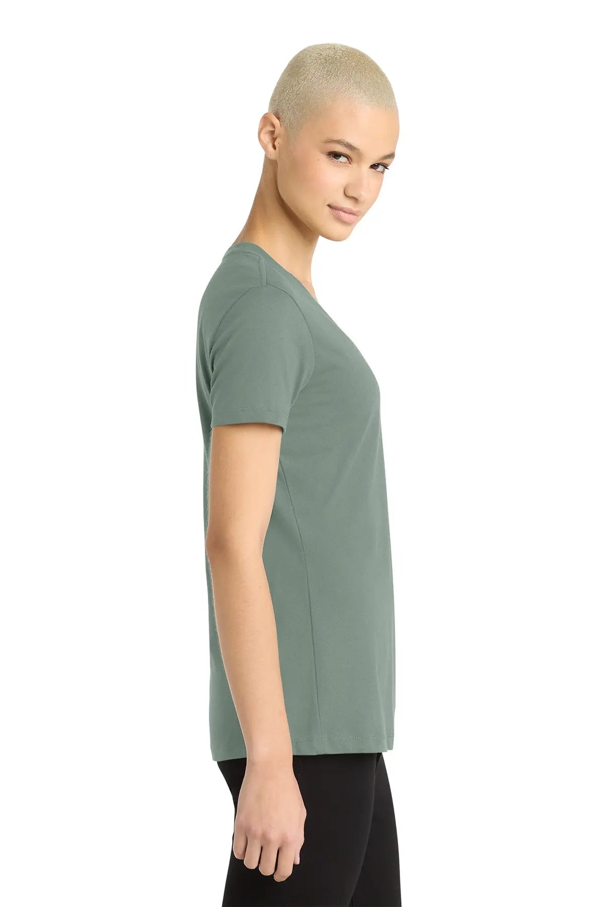 District® Women’s Perfect Weight® V-Neck Tee #DM1170L