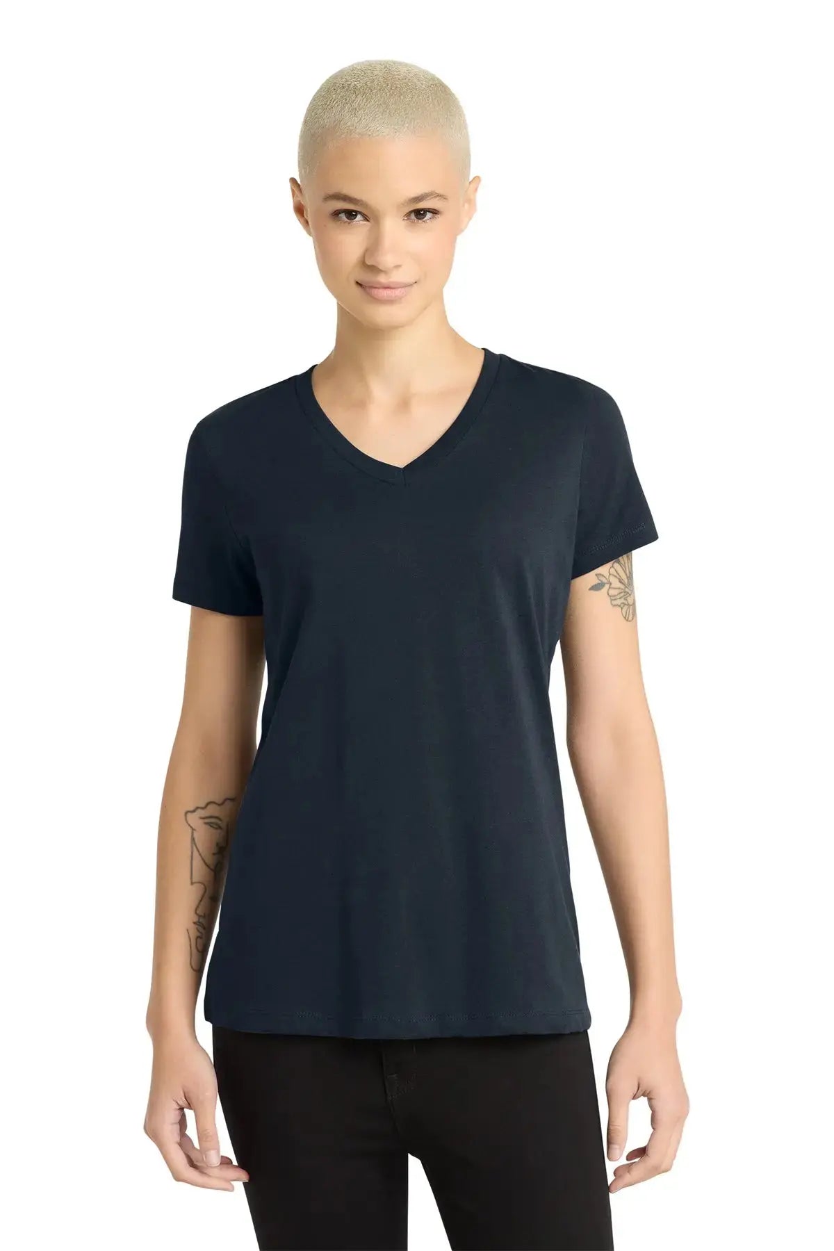 District® Women’s Perfect Weight® V-Neck Tee #DM1170L Game Over Merch