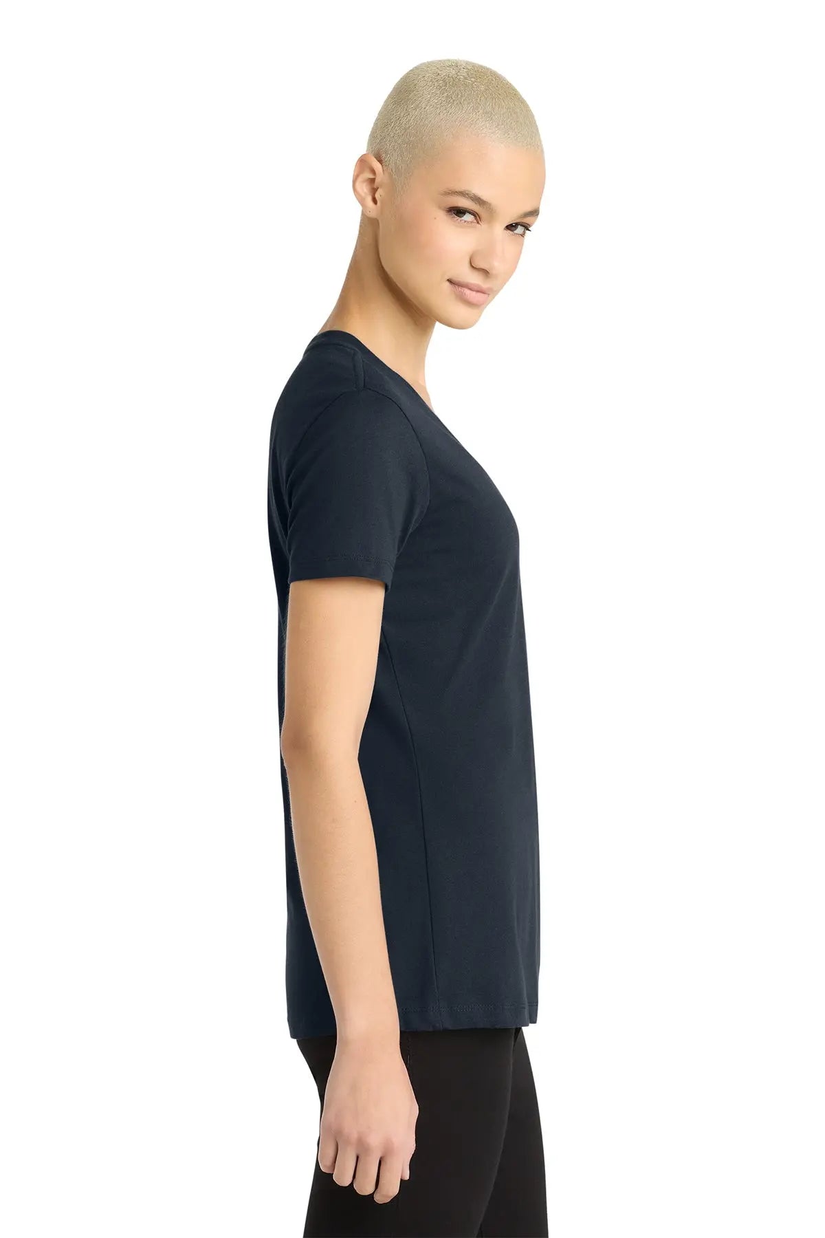 District® Women’s Perfect Weight® V-Neck Tee #DM1170L